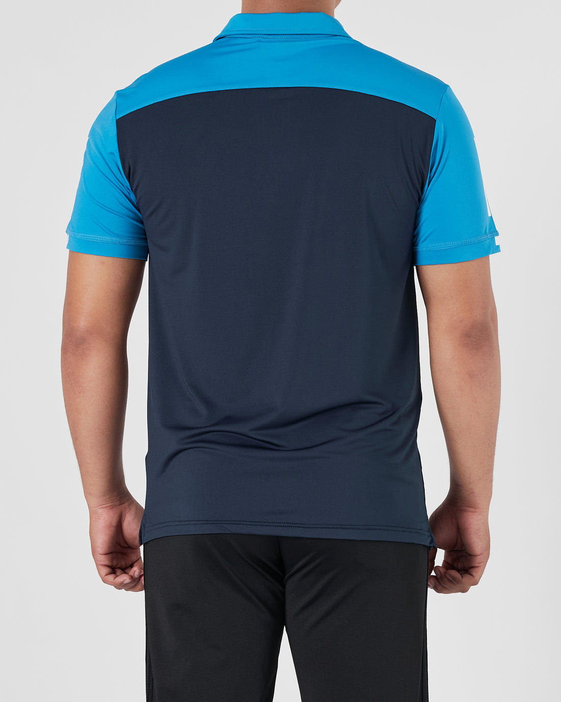 ADI Color Block Men Blue Black Sport Polo Shirt 13.90