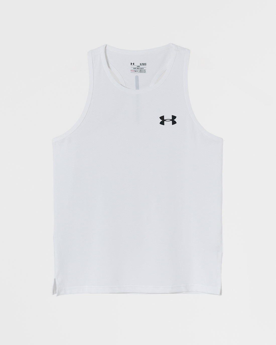 UA Logo Printed Men White Sport Tank Top 11.50