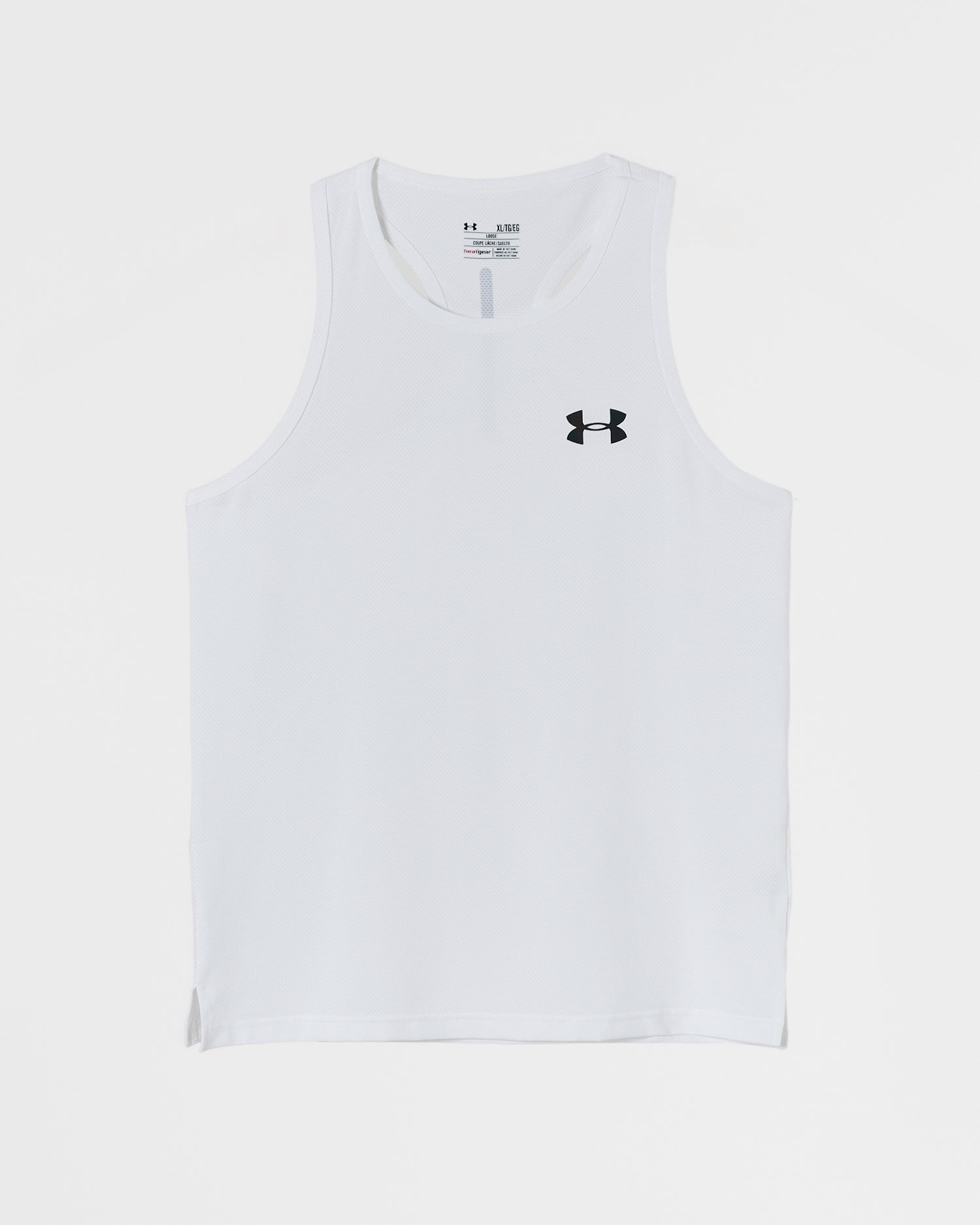 UA Logo Printed Men White Sport Tank Top 11.50