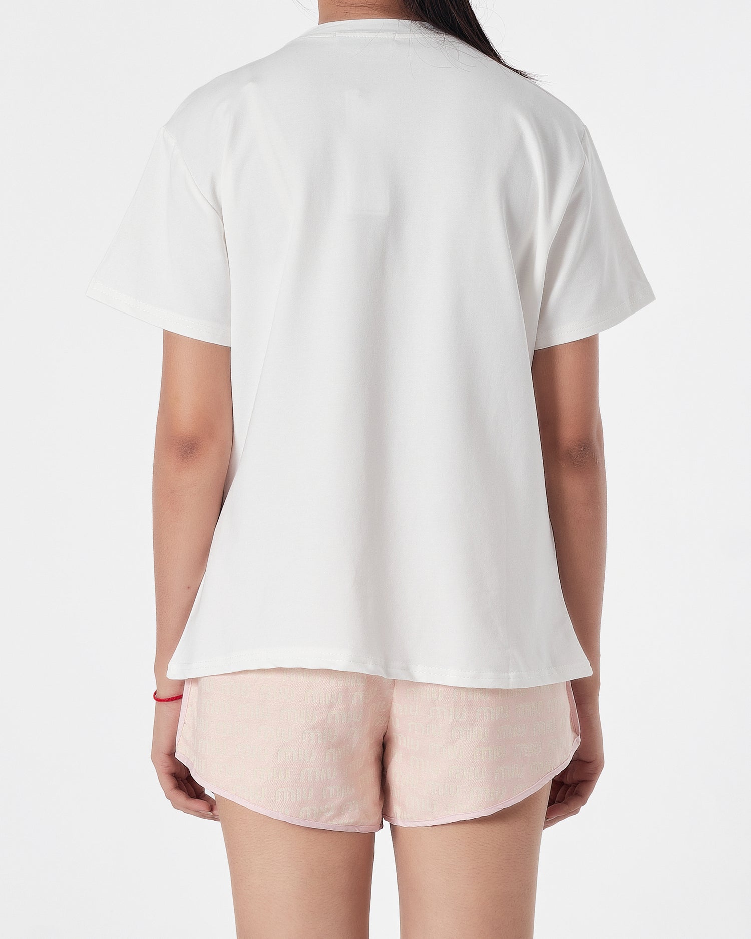 MIU MIU Lady White T-Shirt + Shorts 2 Piece Outfit 20.90
