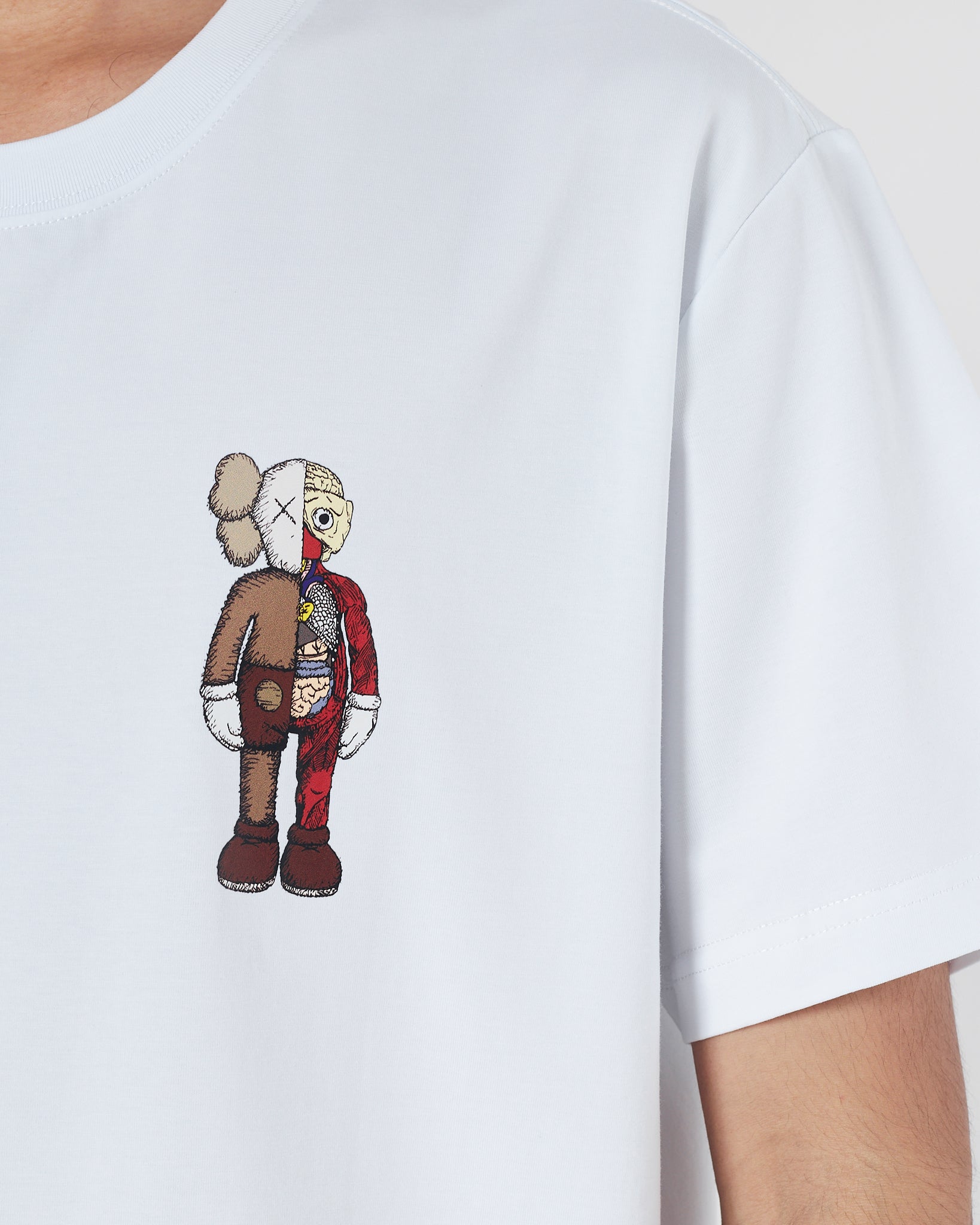 OW X Kaws Men White T-Shirt 15.90