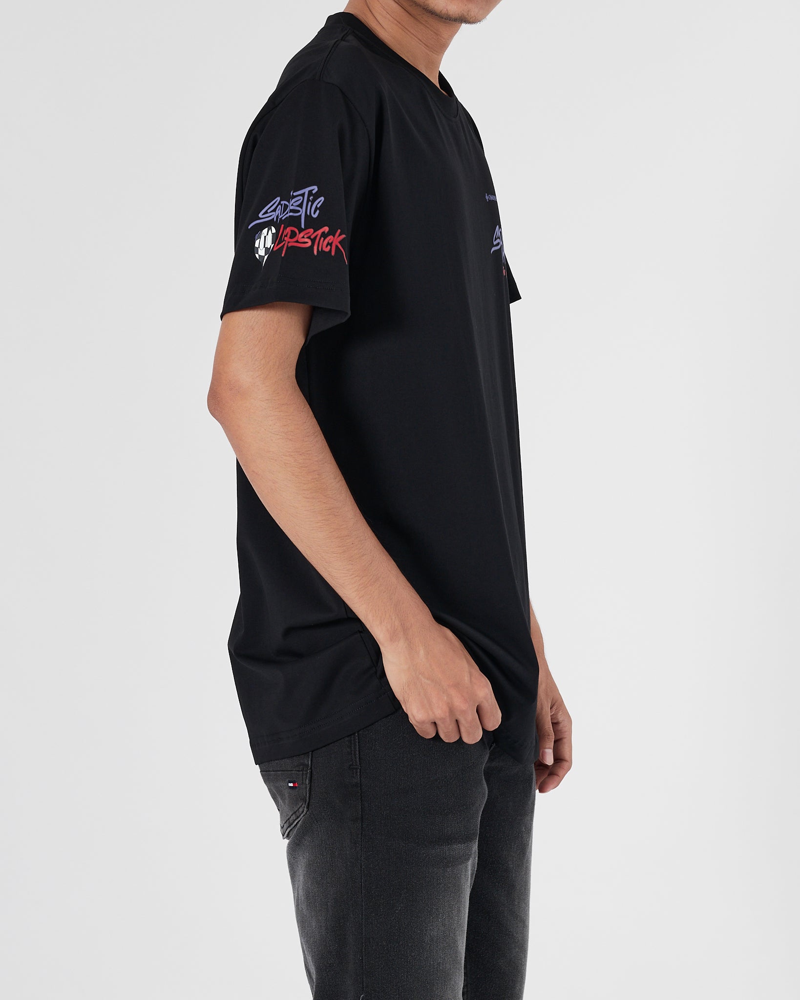 CH Back Logo Printed Men Black T-Shirt 16.90