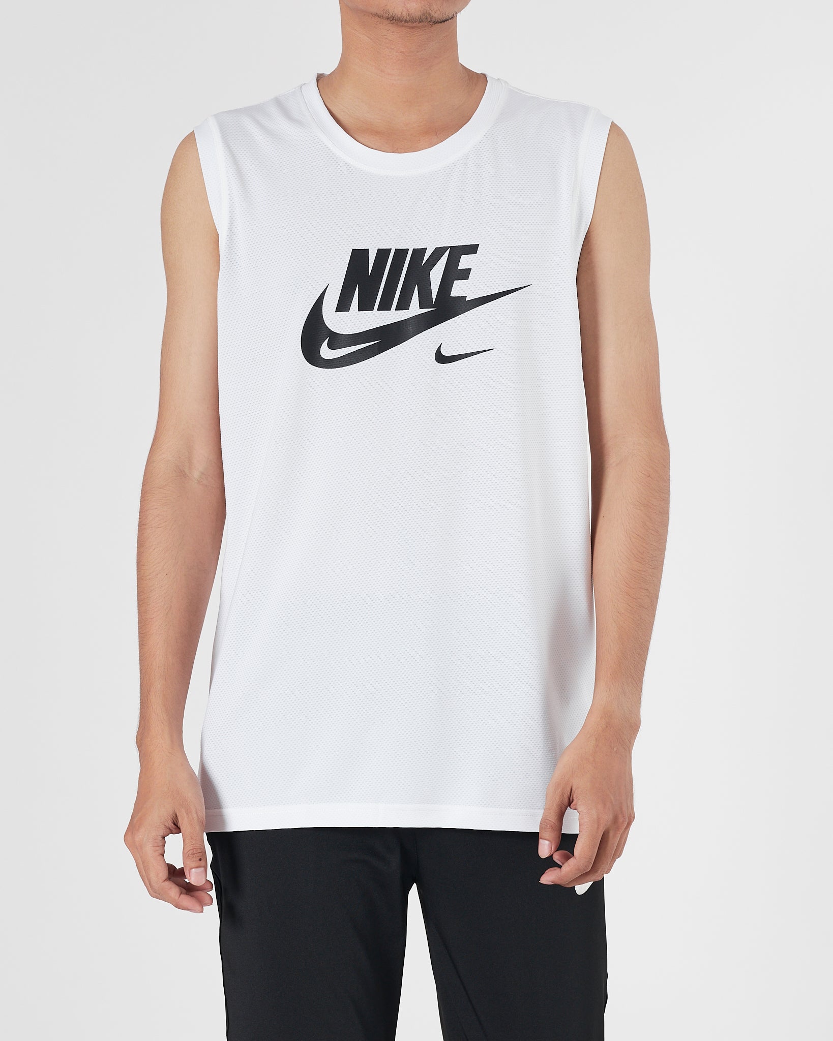 NIK Light Weight Men White Sport Tank Top 11.90