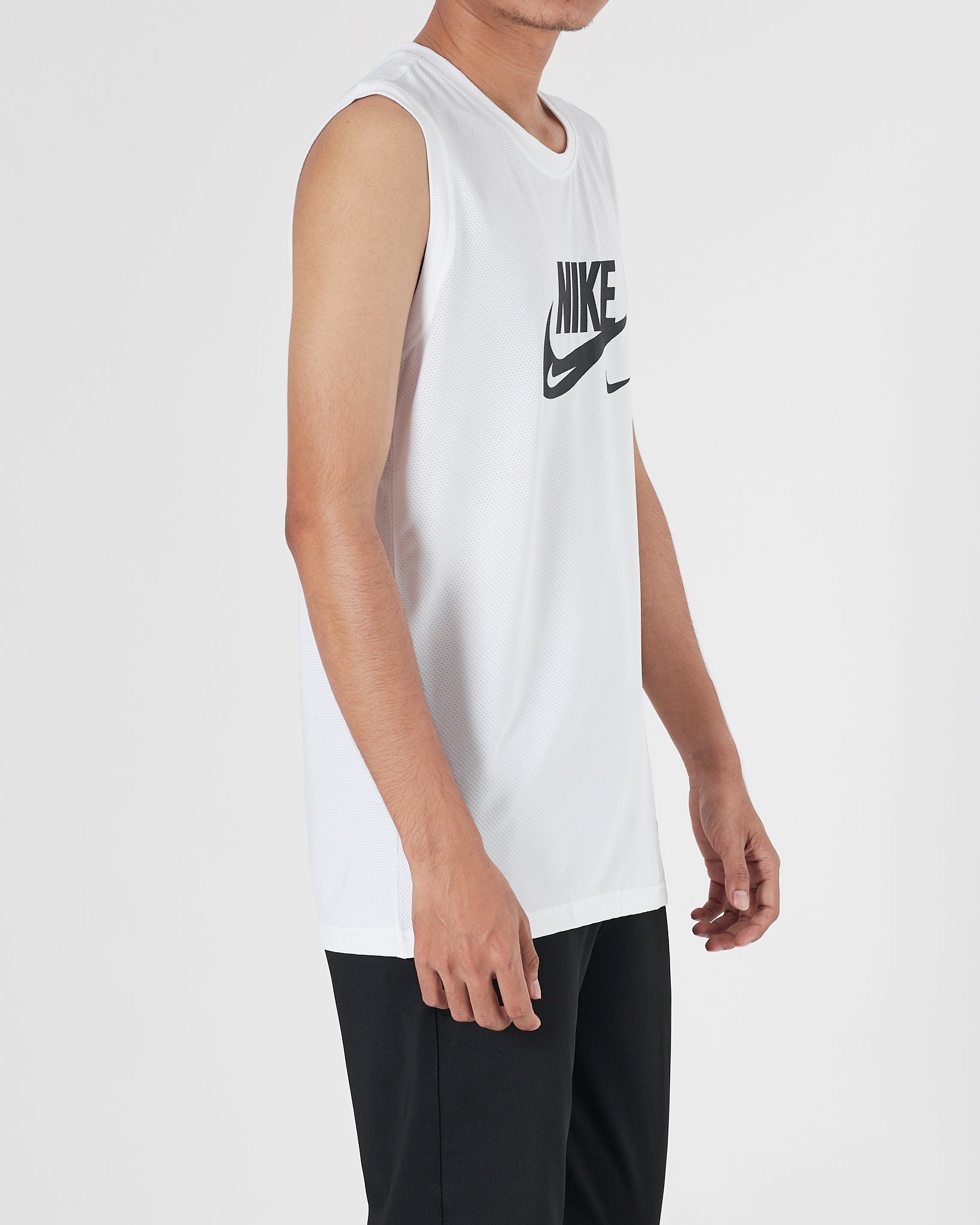 NIK Light Weight Men White Sport Tank Top 11.90