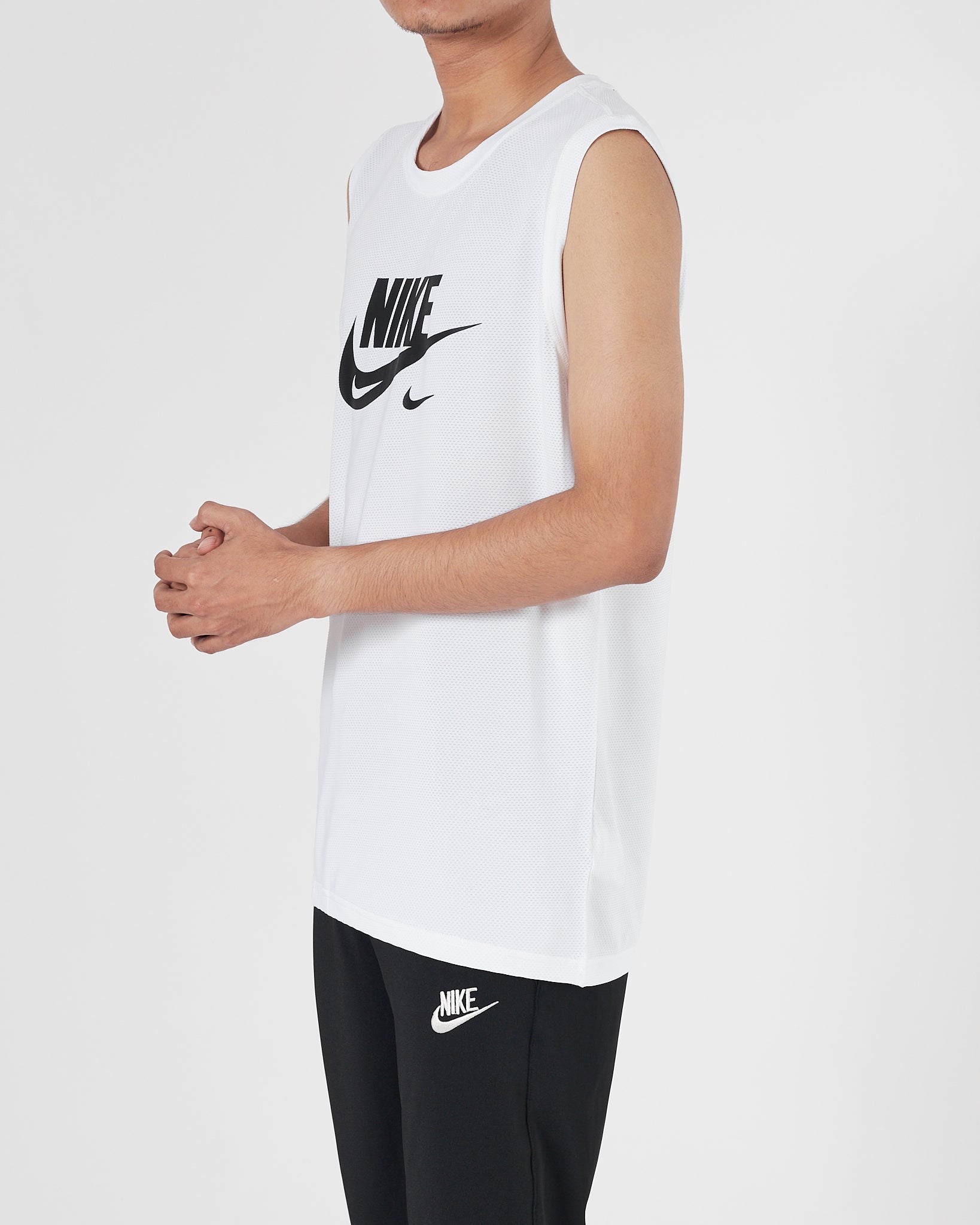 NIK Light Weight Men White Sport Tank Top 11.90