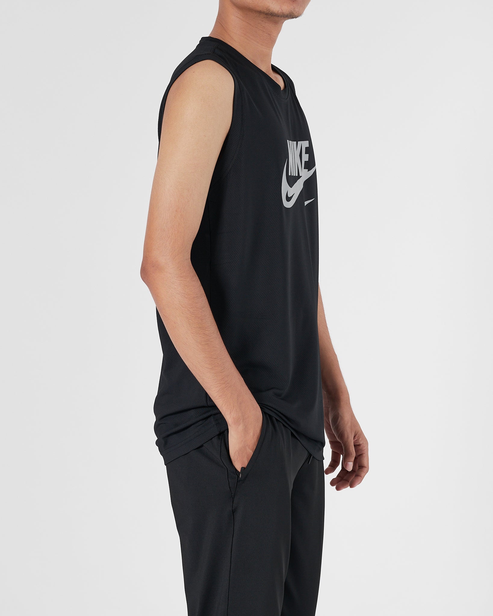 NIK Light Weight Men Black Sport Tank Top 11.90