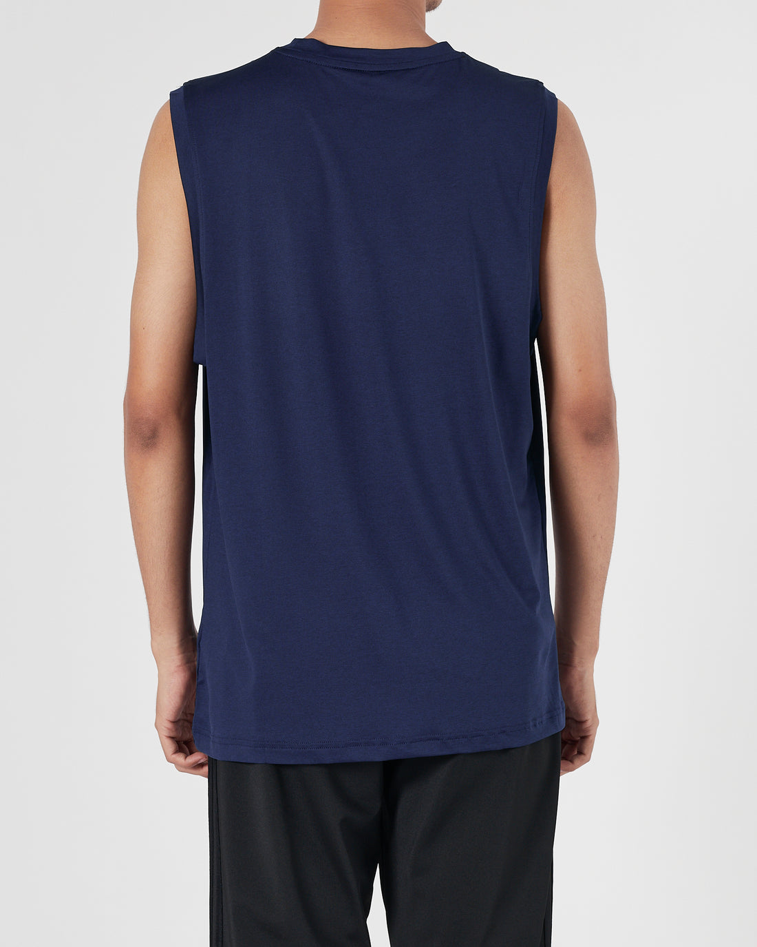 ADI Trefoil Logo Printed Men Blue Sport Tank Top 11.90