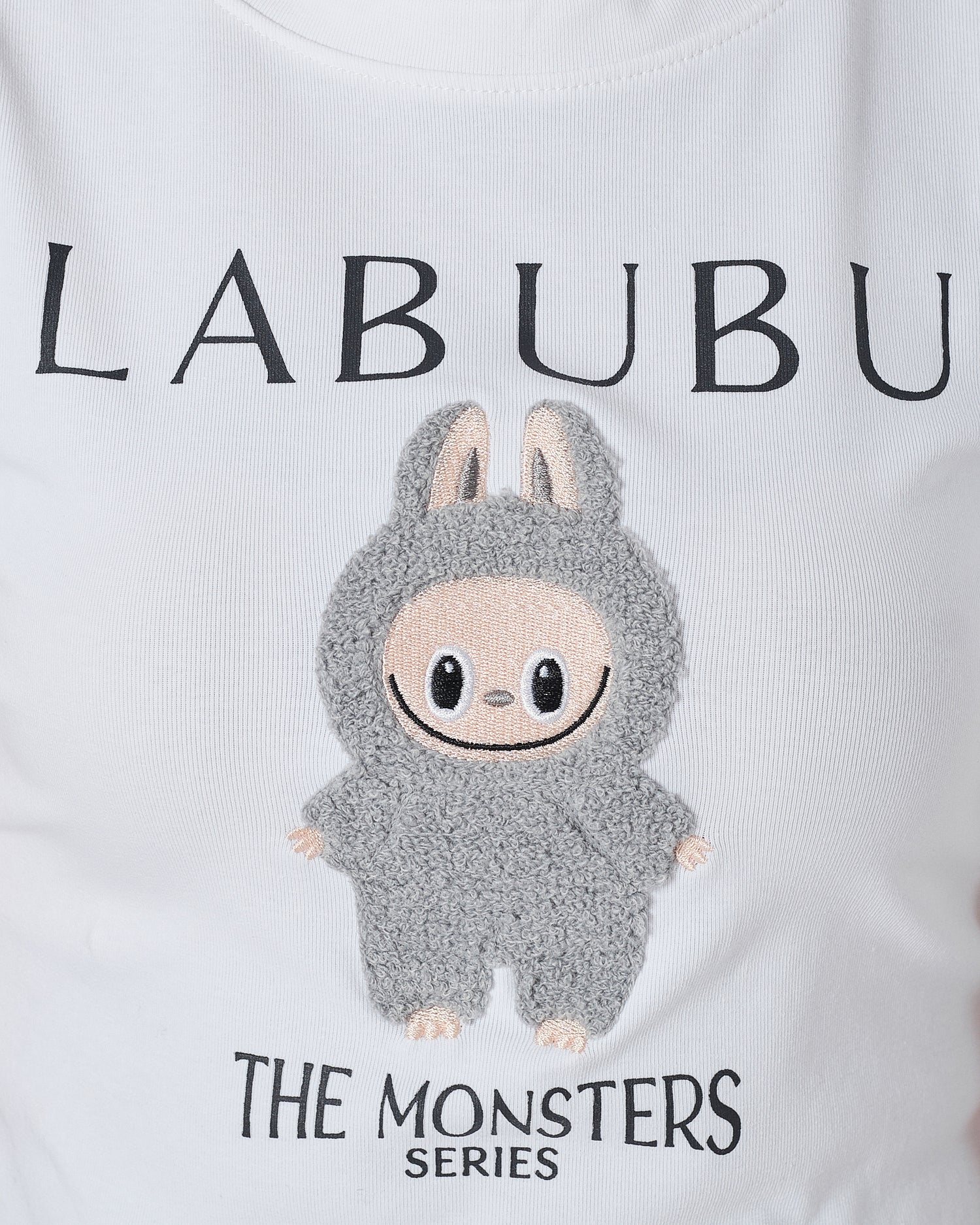 Labubu Lady White T-Shirt Crop Top