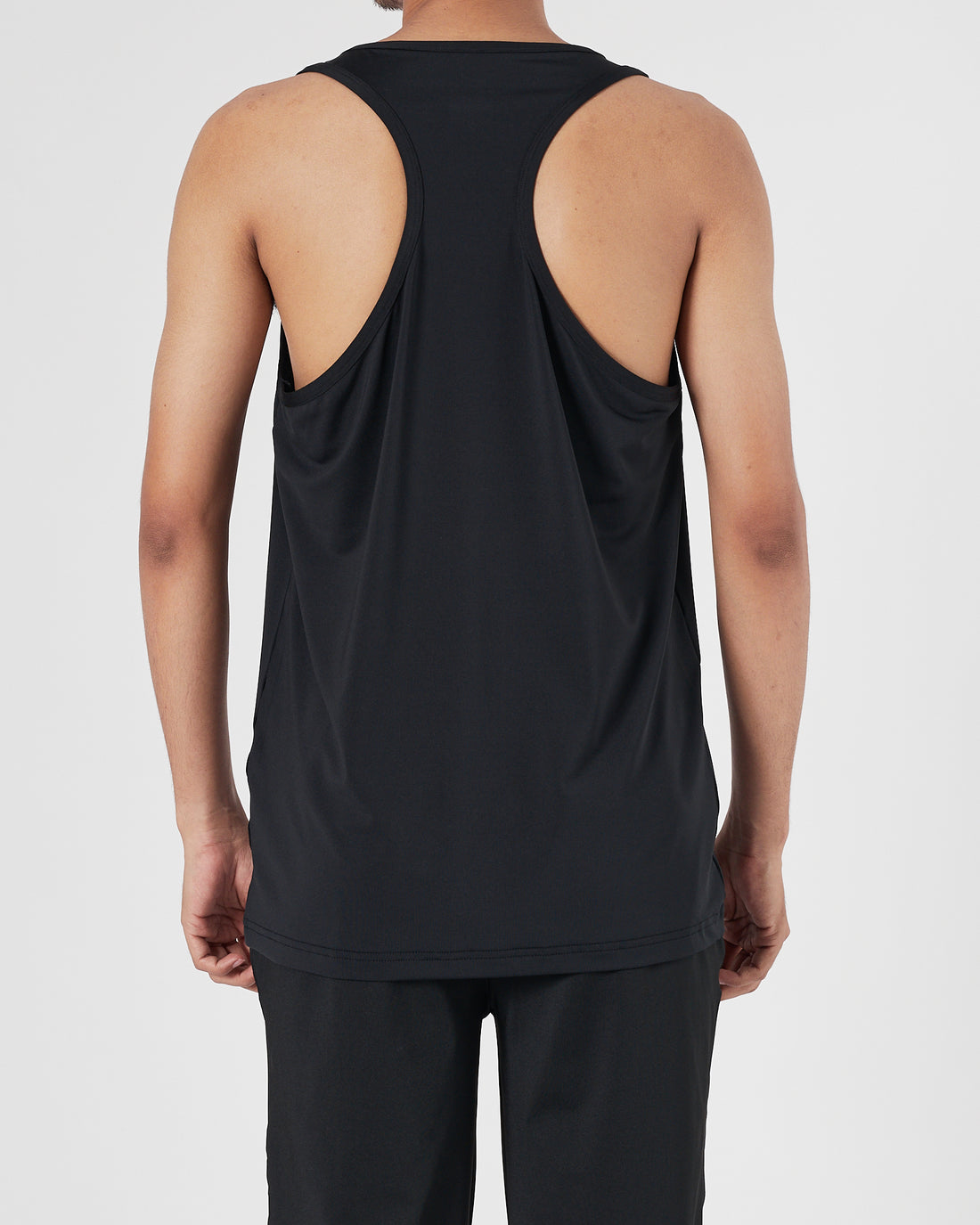 NIK Swooh Logo Printed Men Black Sport Tank Top 11.50