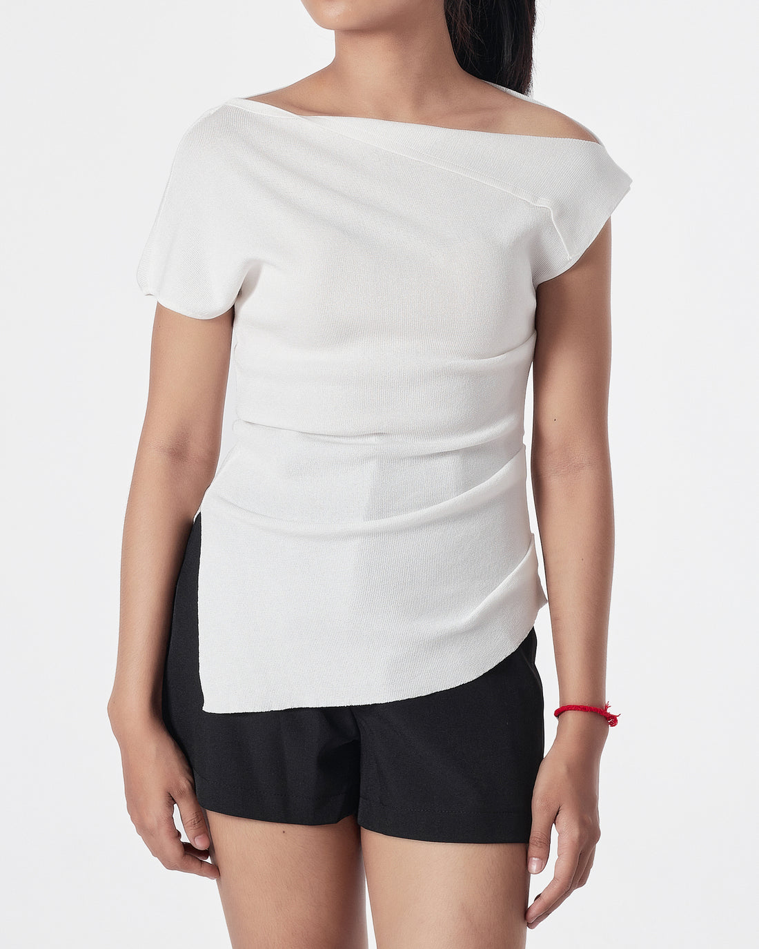 Plain Color Lady White  Top 16.90