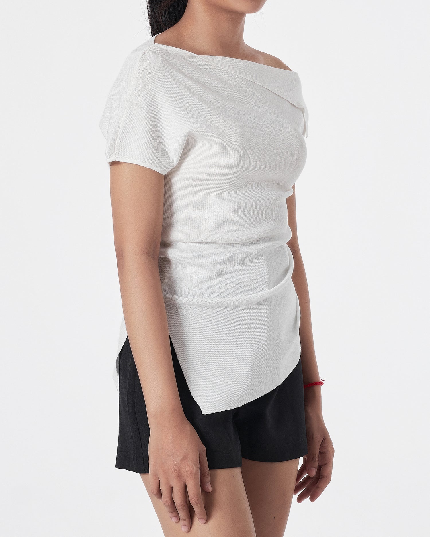 Plain Color Lady White  Top 16.90