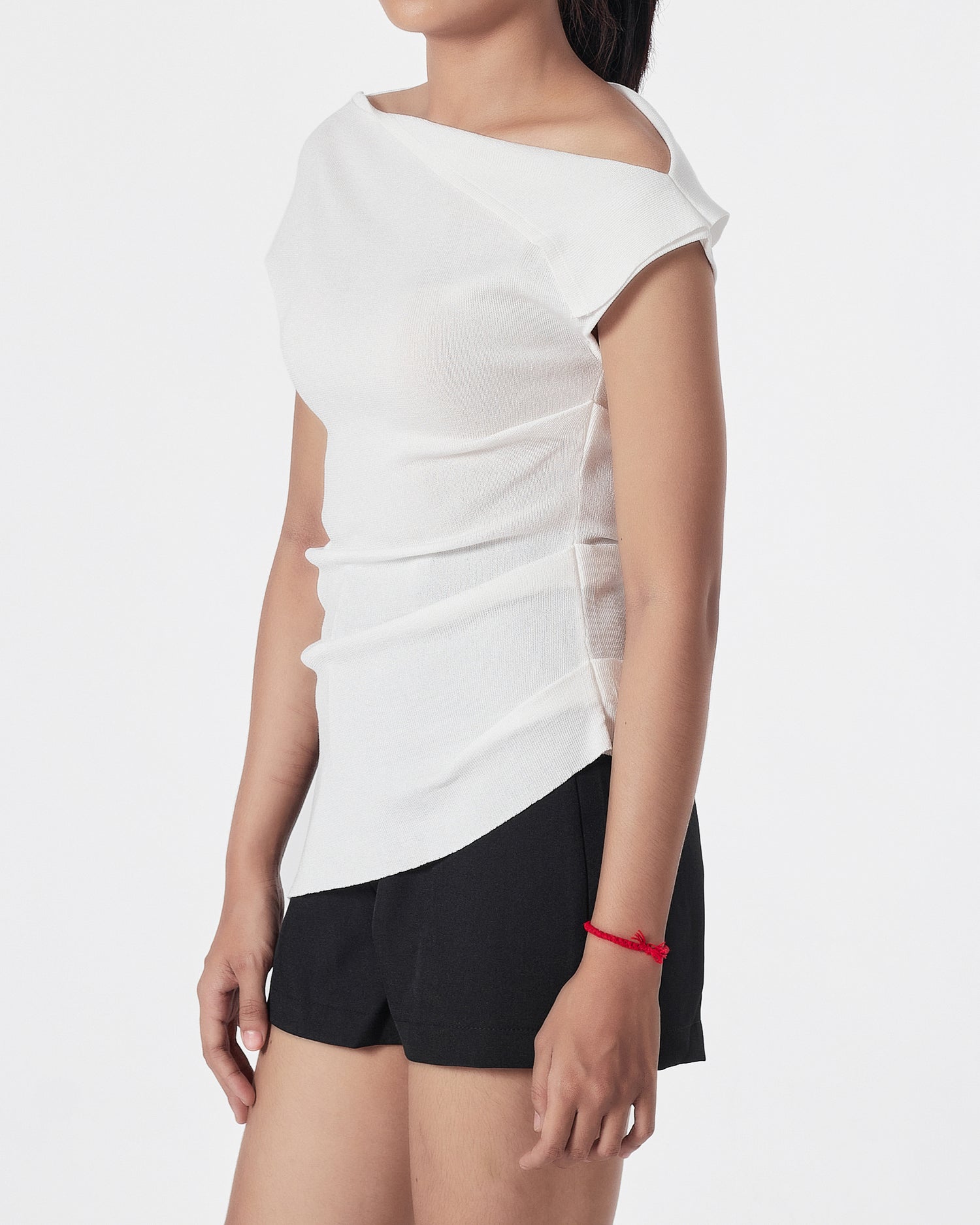 Plain Color Lady White  Top 16.90