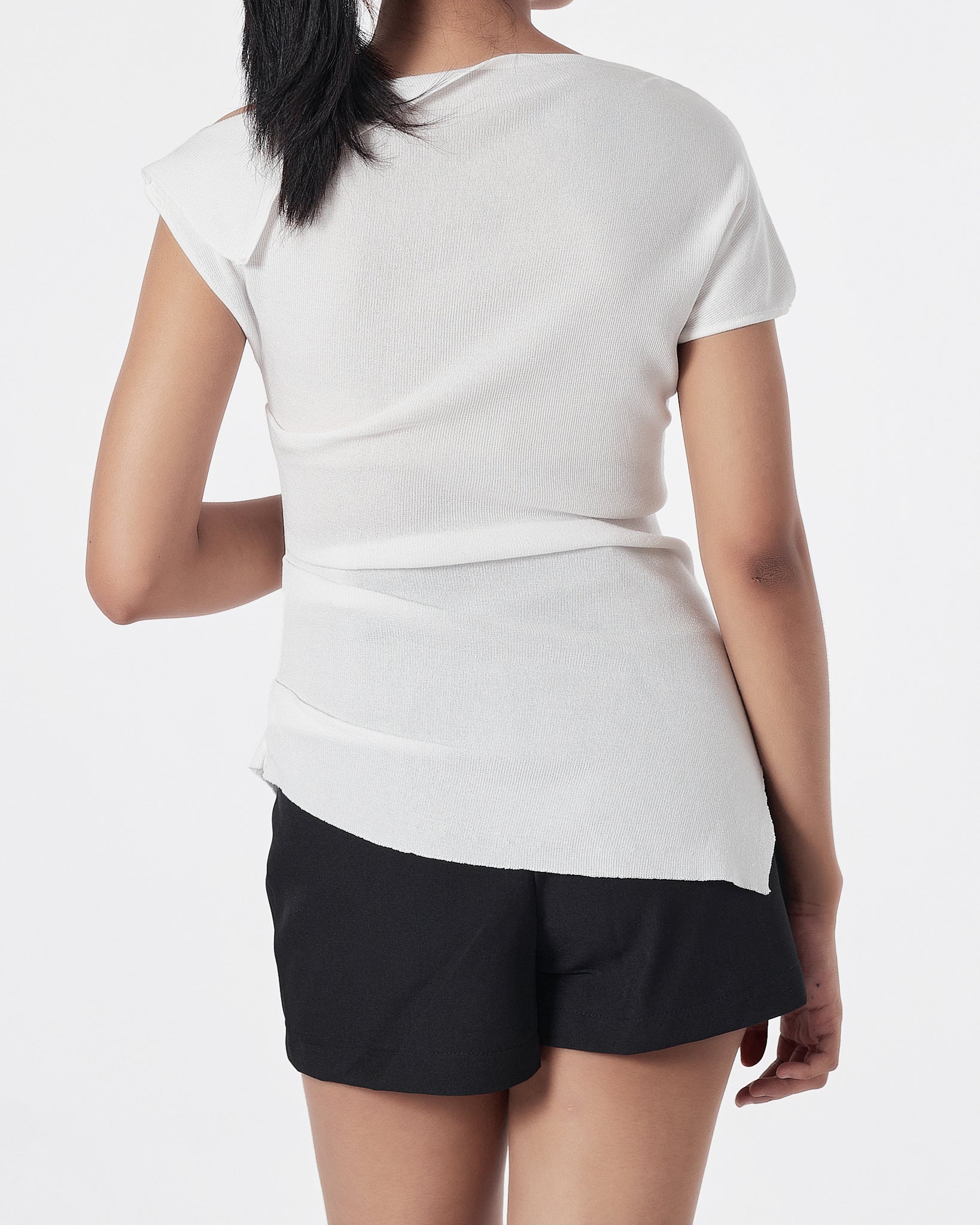 Plain Color Lady White  Top 16.90