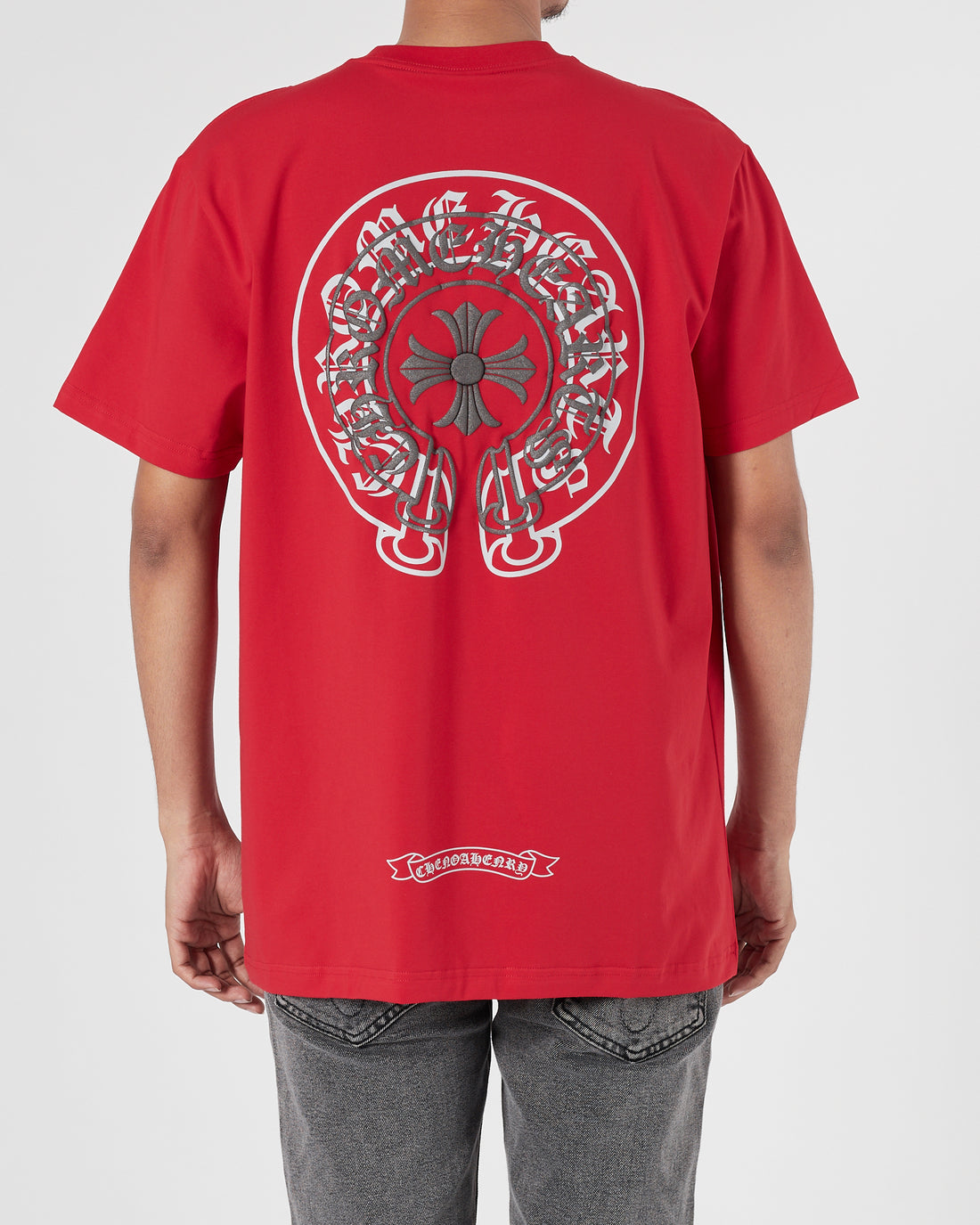 CH Cross Logo Printed Men Red T-Shirt 15.90
