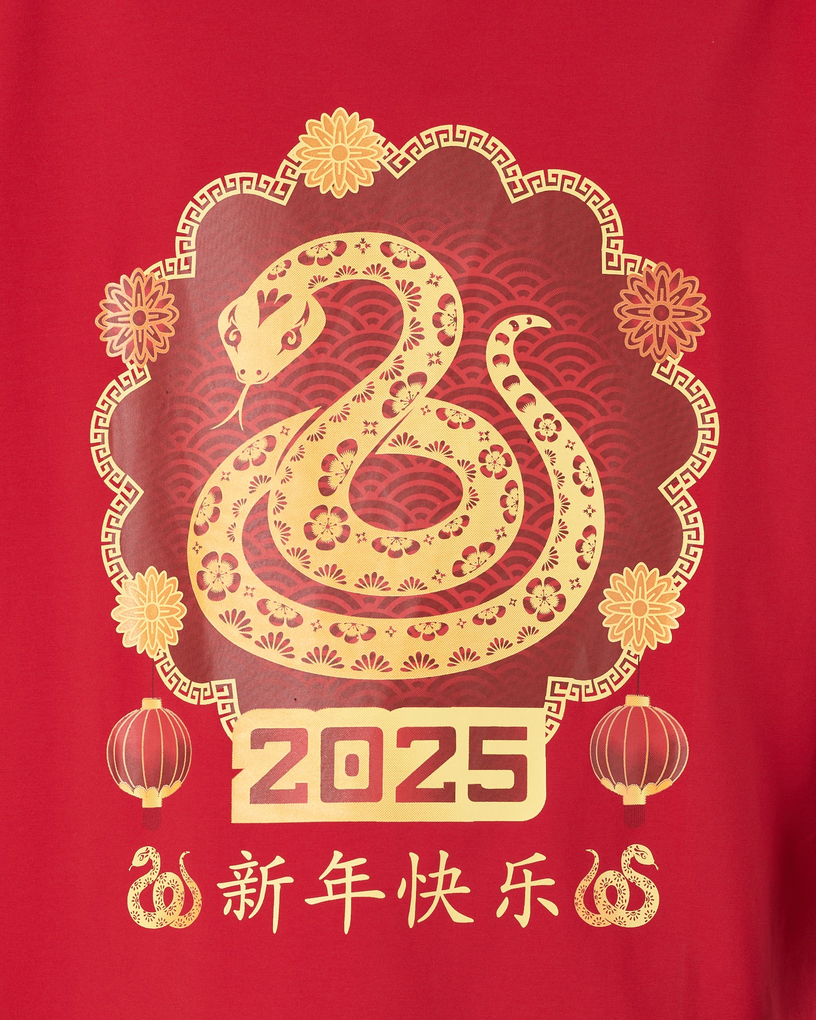 MOI Year Of The Snake Unisex Red T-Shirt 13.90