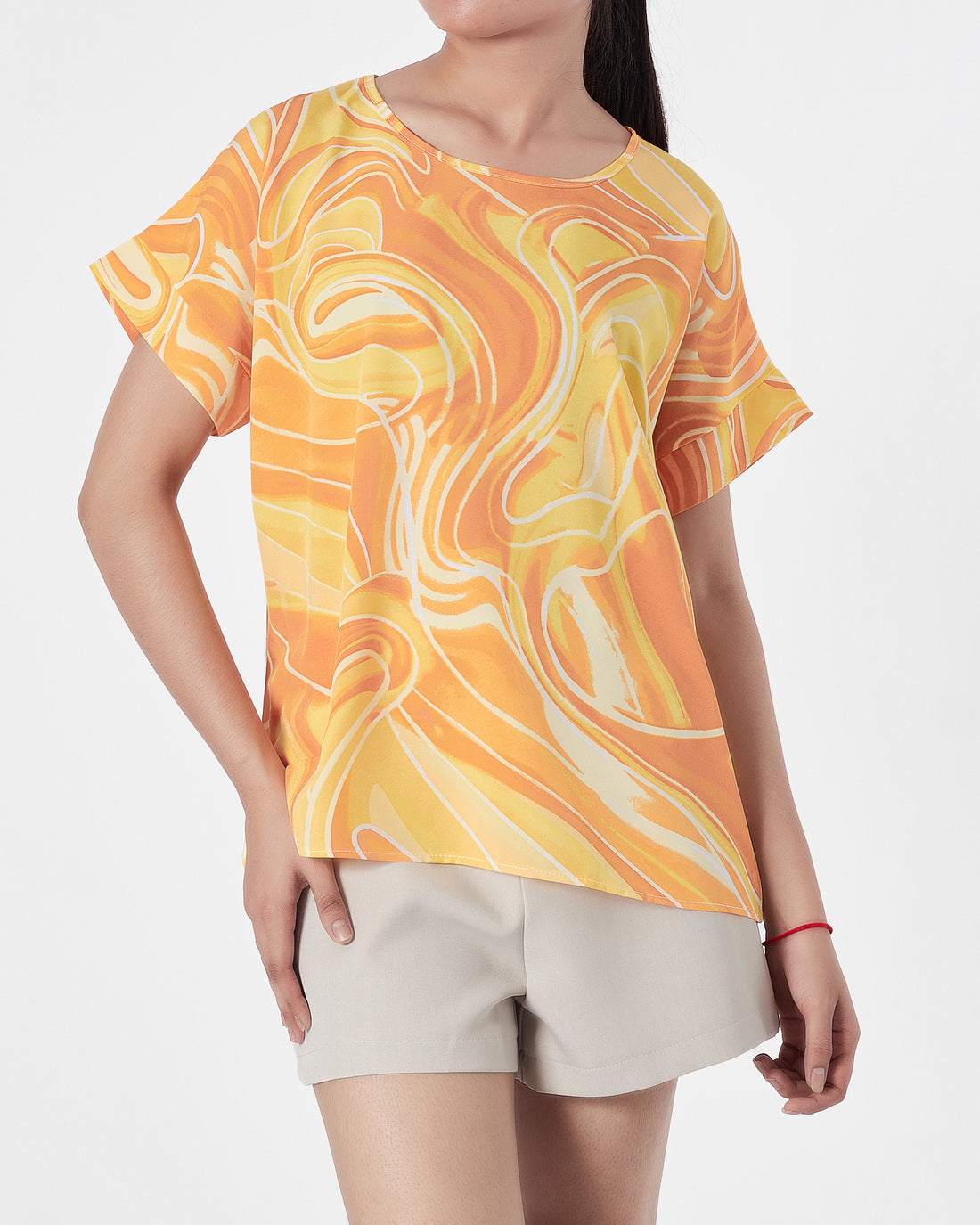 Gradient Color Lady Shirts Short Sleeve 12.90