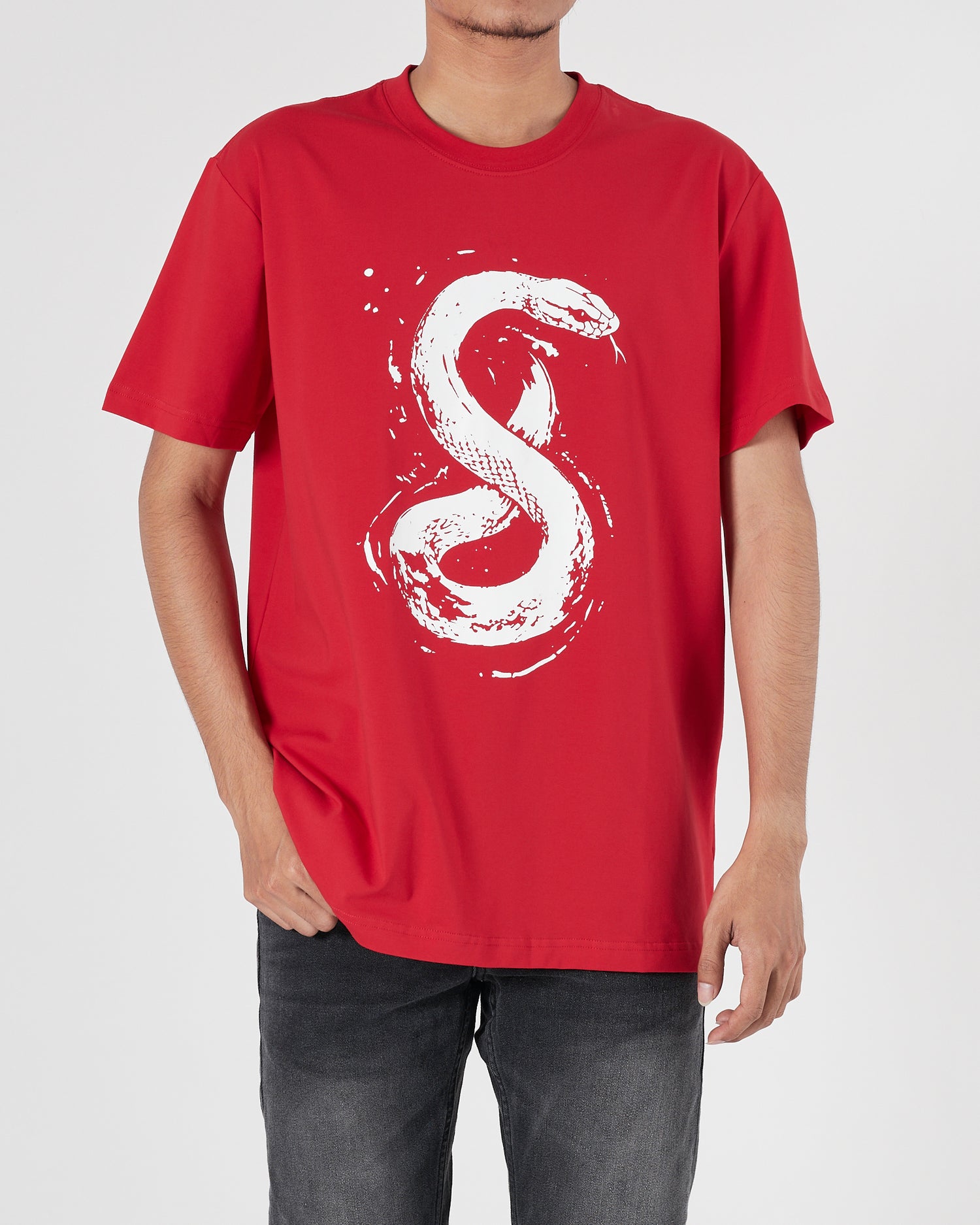 MOI Year Of The Snake Men Red T-Shirt 15.50