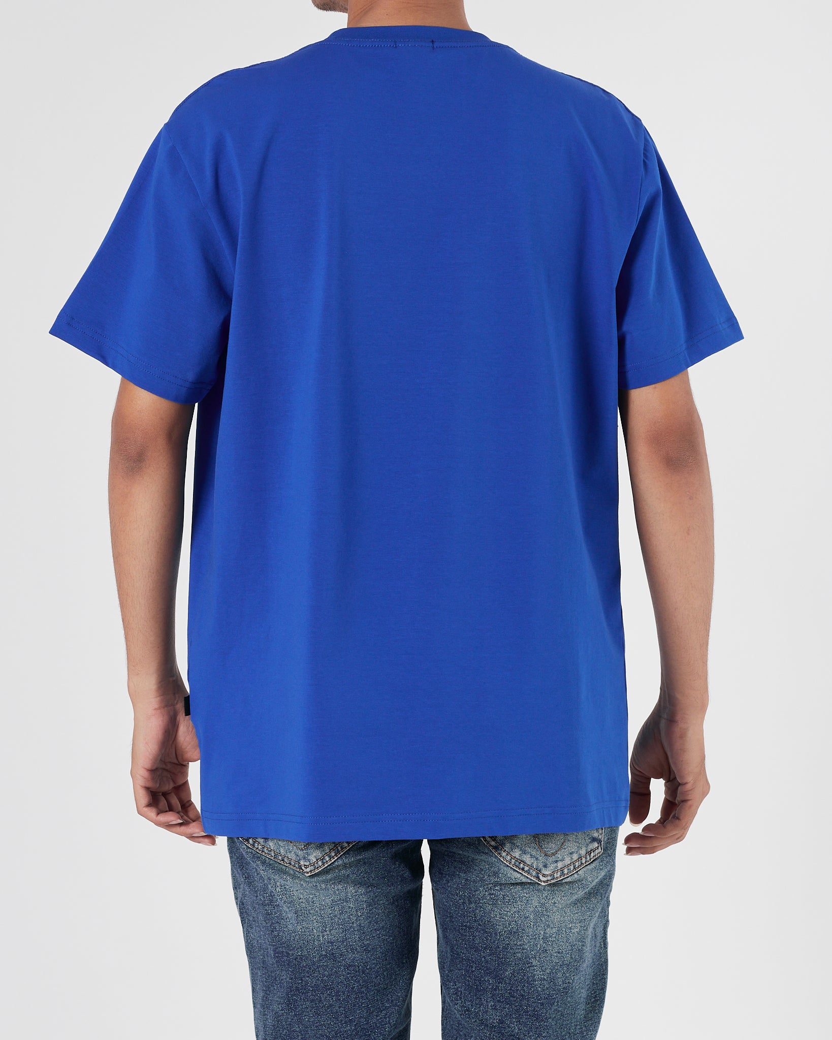 HUG Stripes Logo Men Blue T-Shirt 15.90