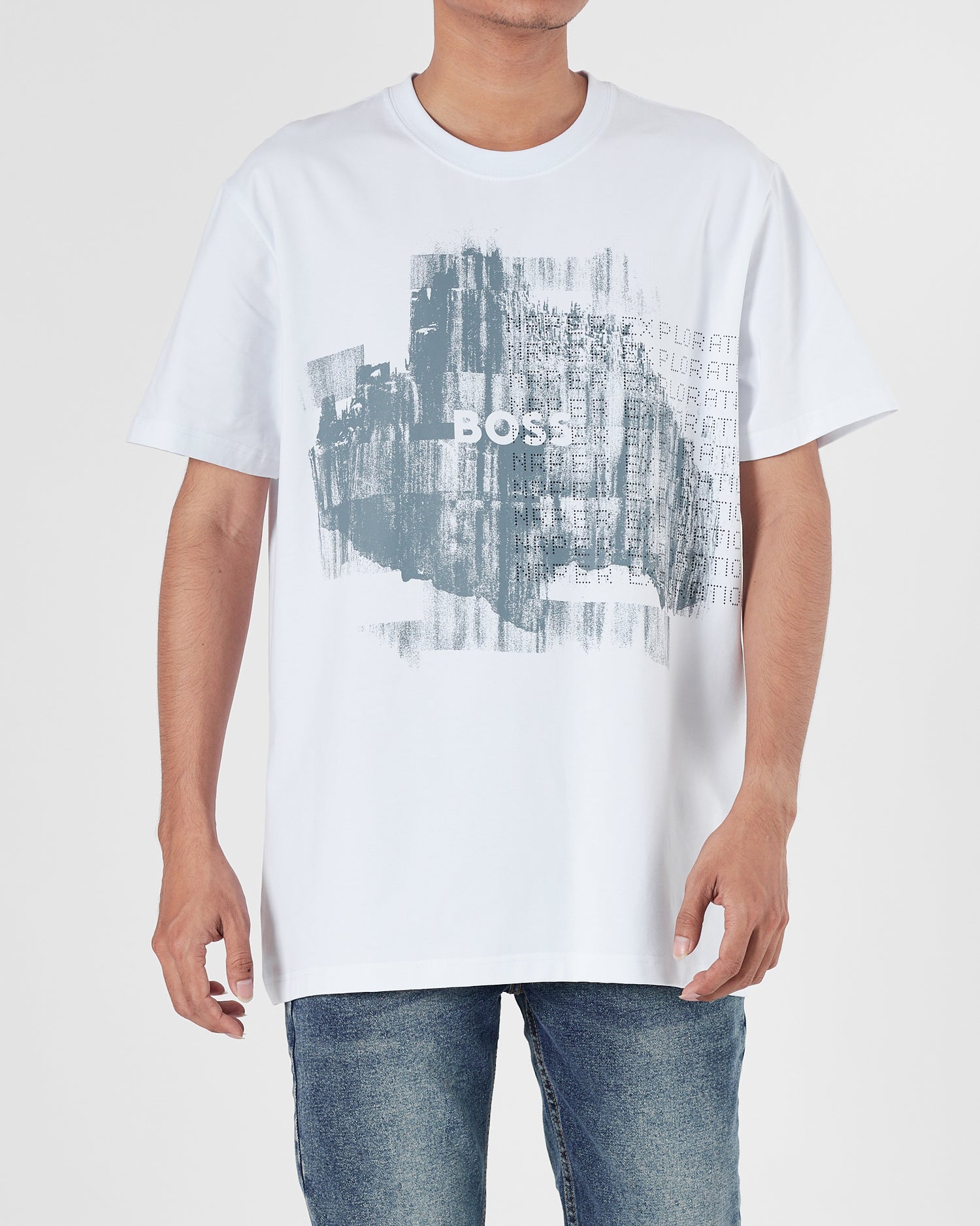 HUG Graphic Printed Men White T-Shirt 16.90