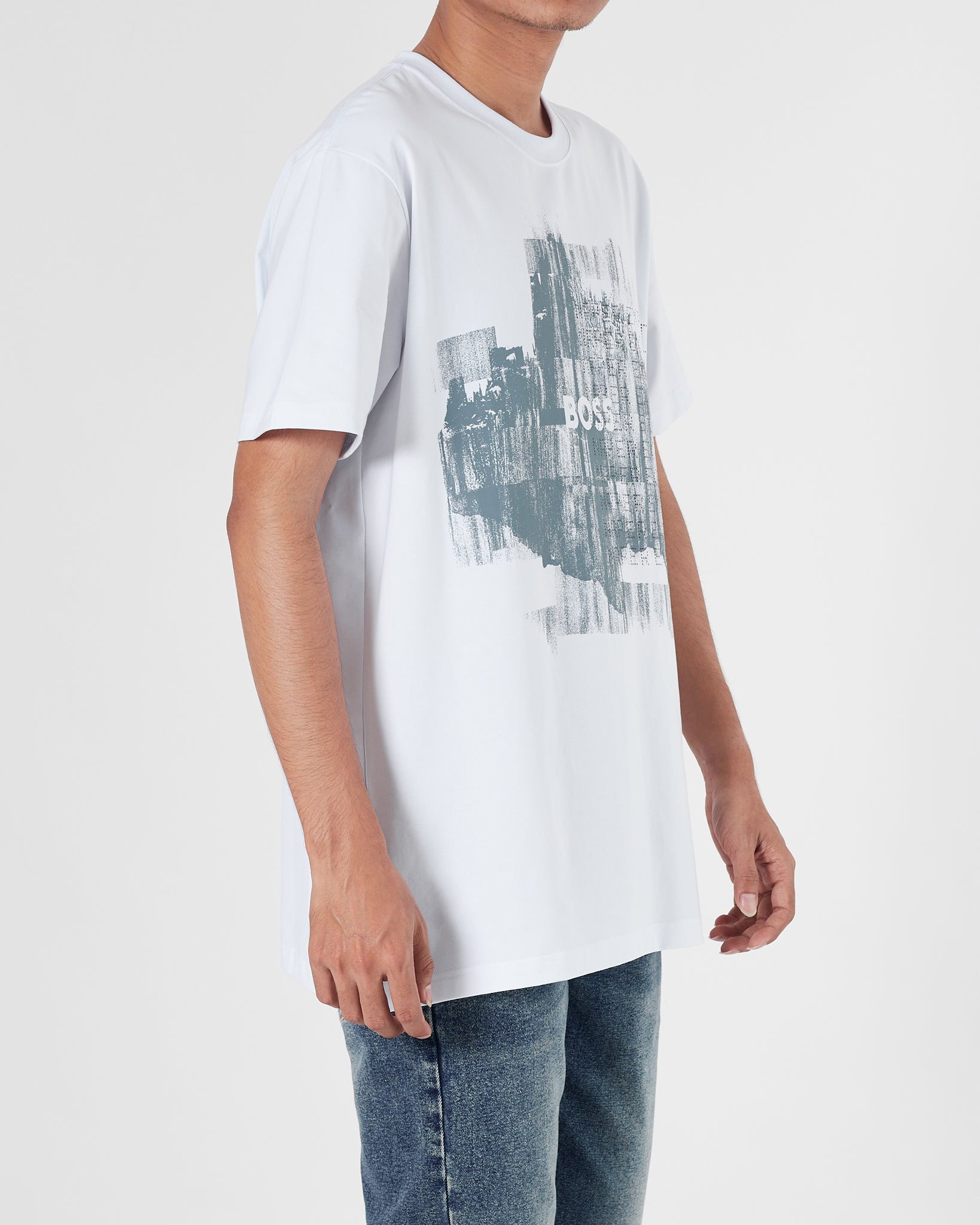 HUG Graphic Printed Men White T-Shirt 16.90