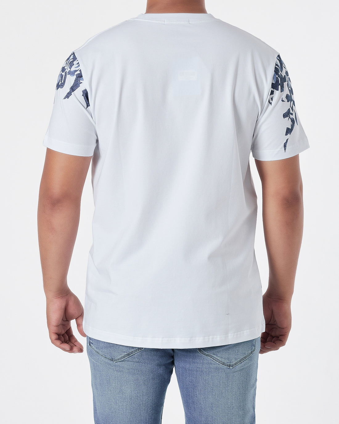 LV Logo Printed Men White T-Shirt 16.90