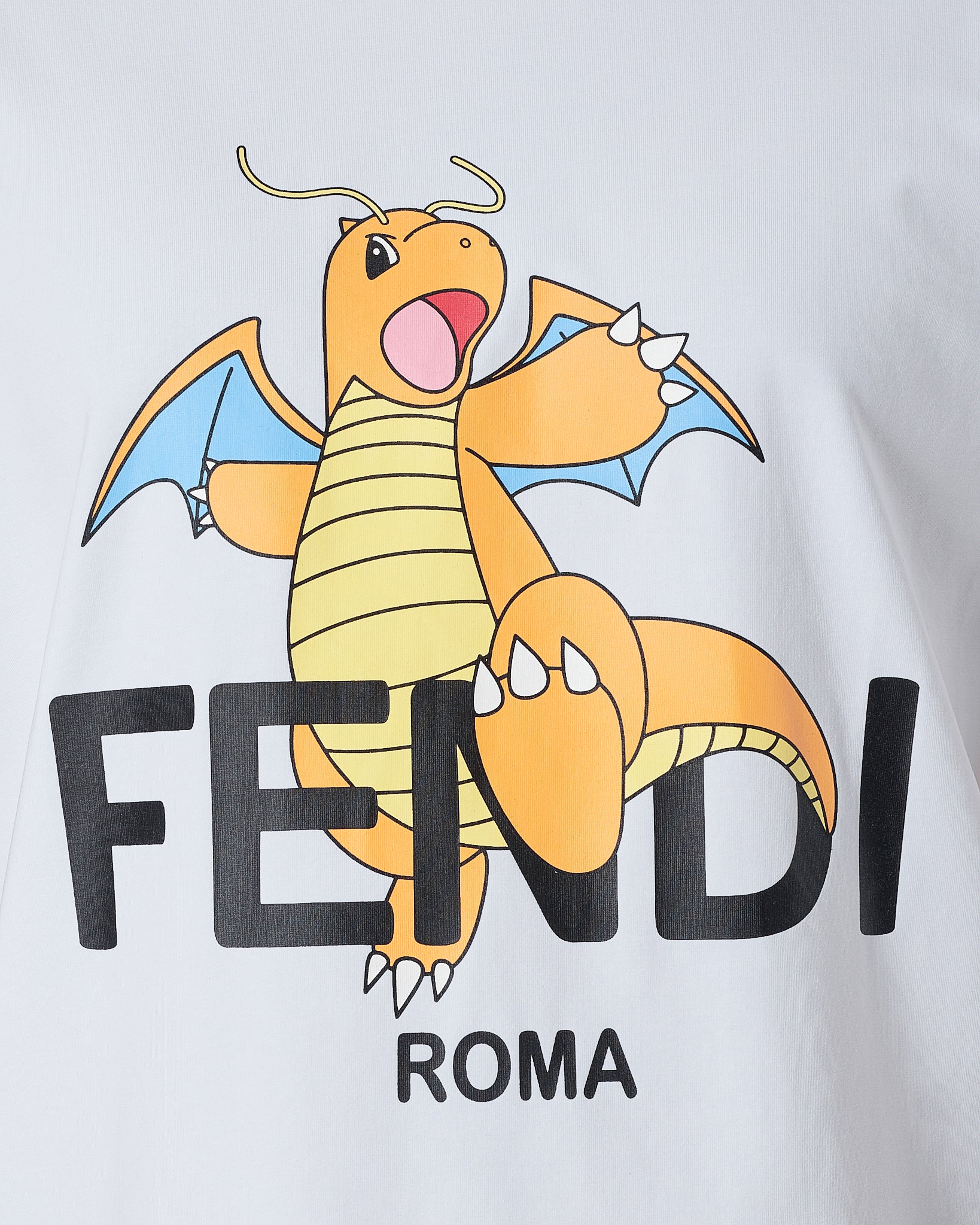 FEN Dragonite Printed Men White T-Shirt 14.90