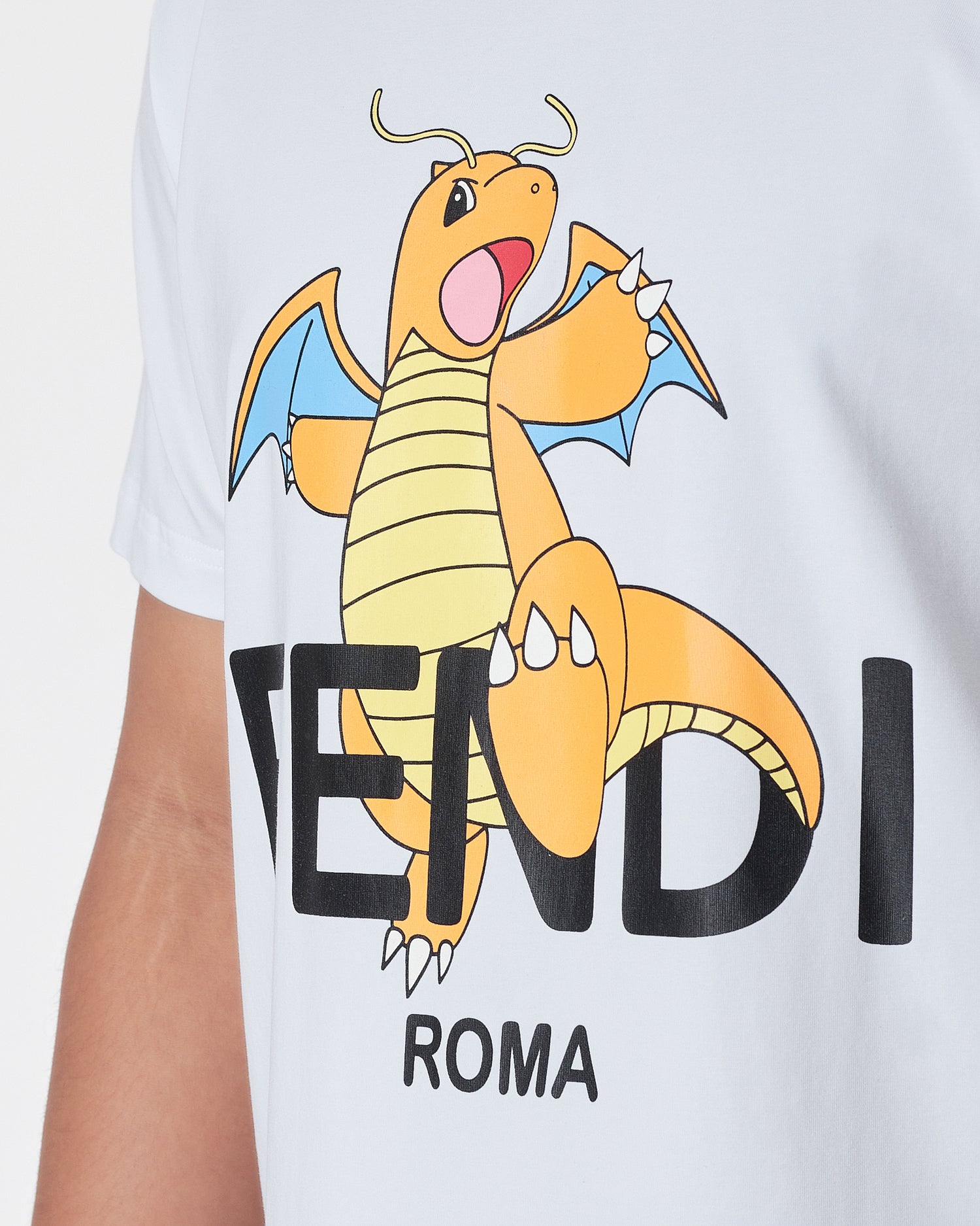 FEN Dragonite Printed Men White T-Shirt 14.90