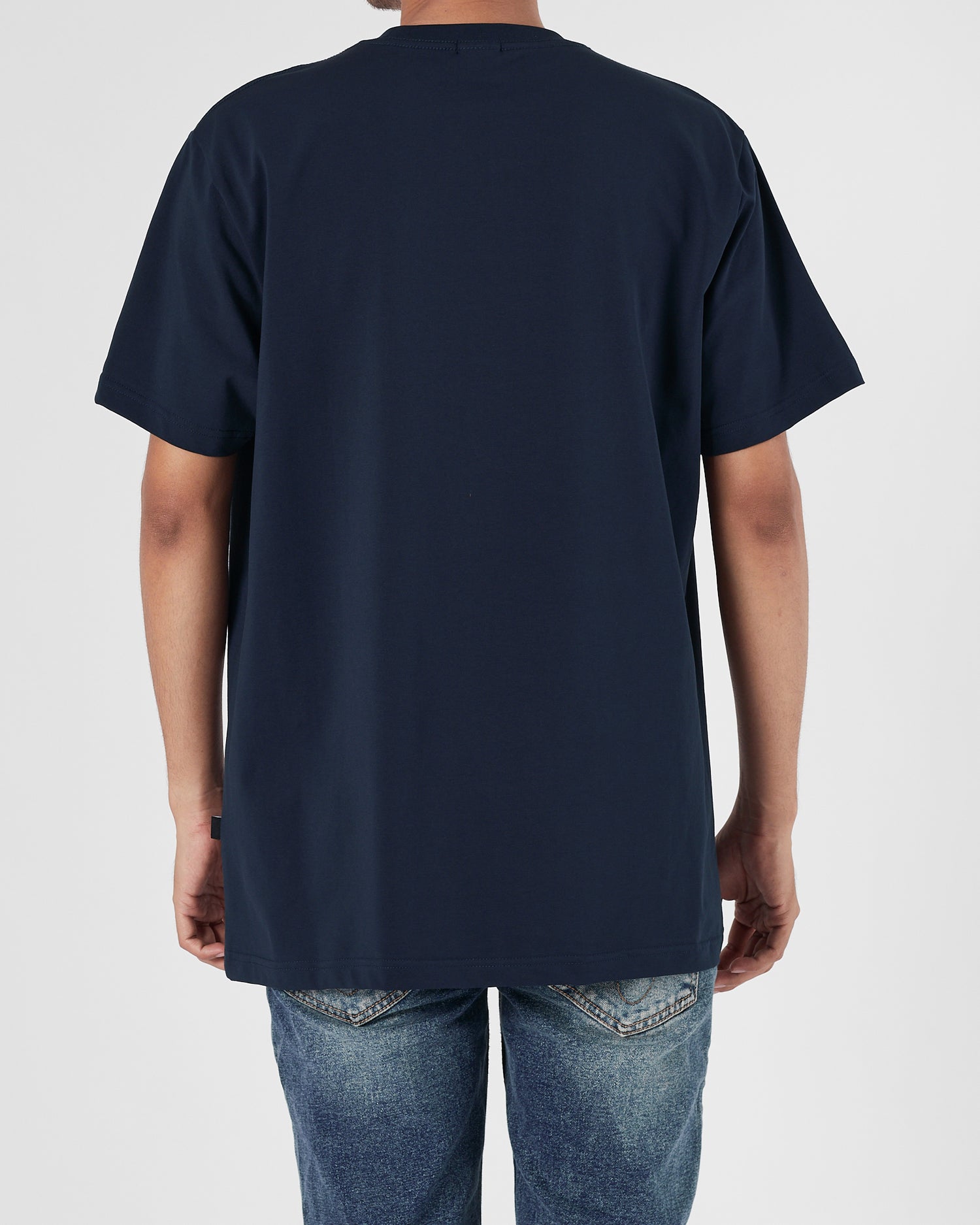 HUG Stripes Logo Men Dark Blue T-Shirt 15.90