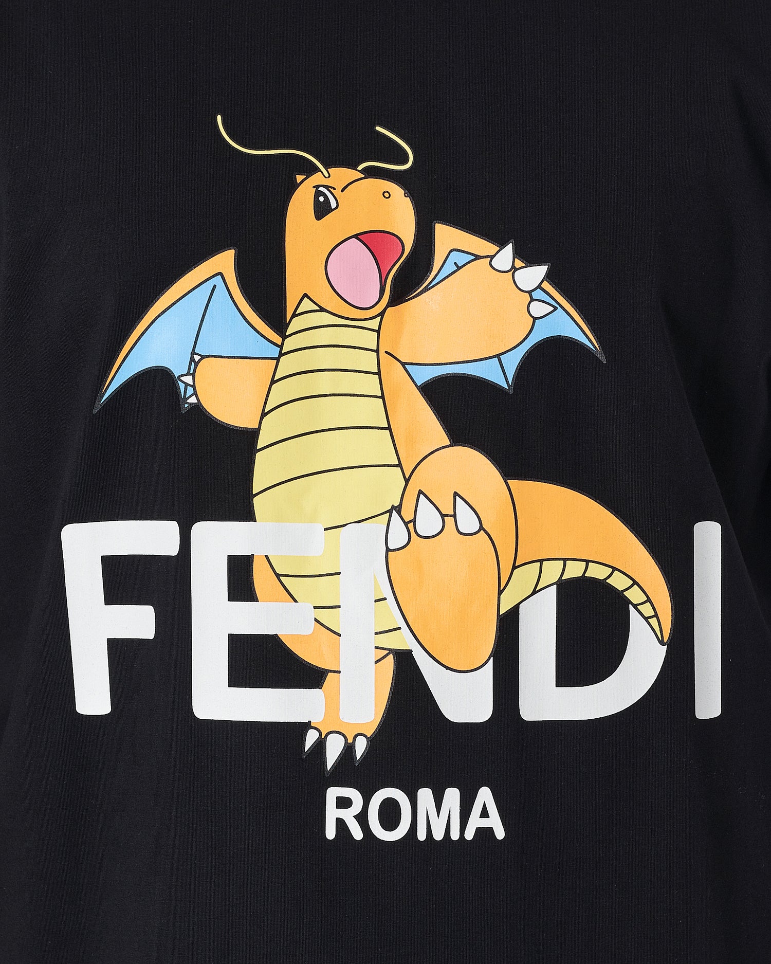 FEN Dragonite Printed Men Black T-Shirt 14.90