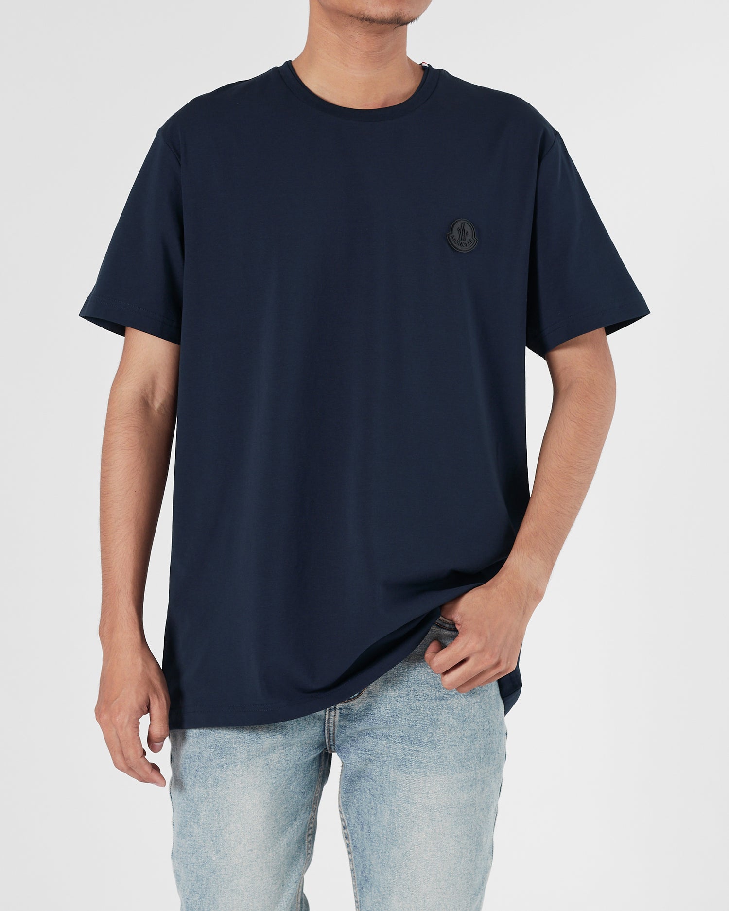 MON Plain Color Men Blue T-Shirt 14.90