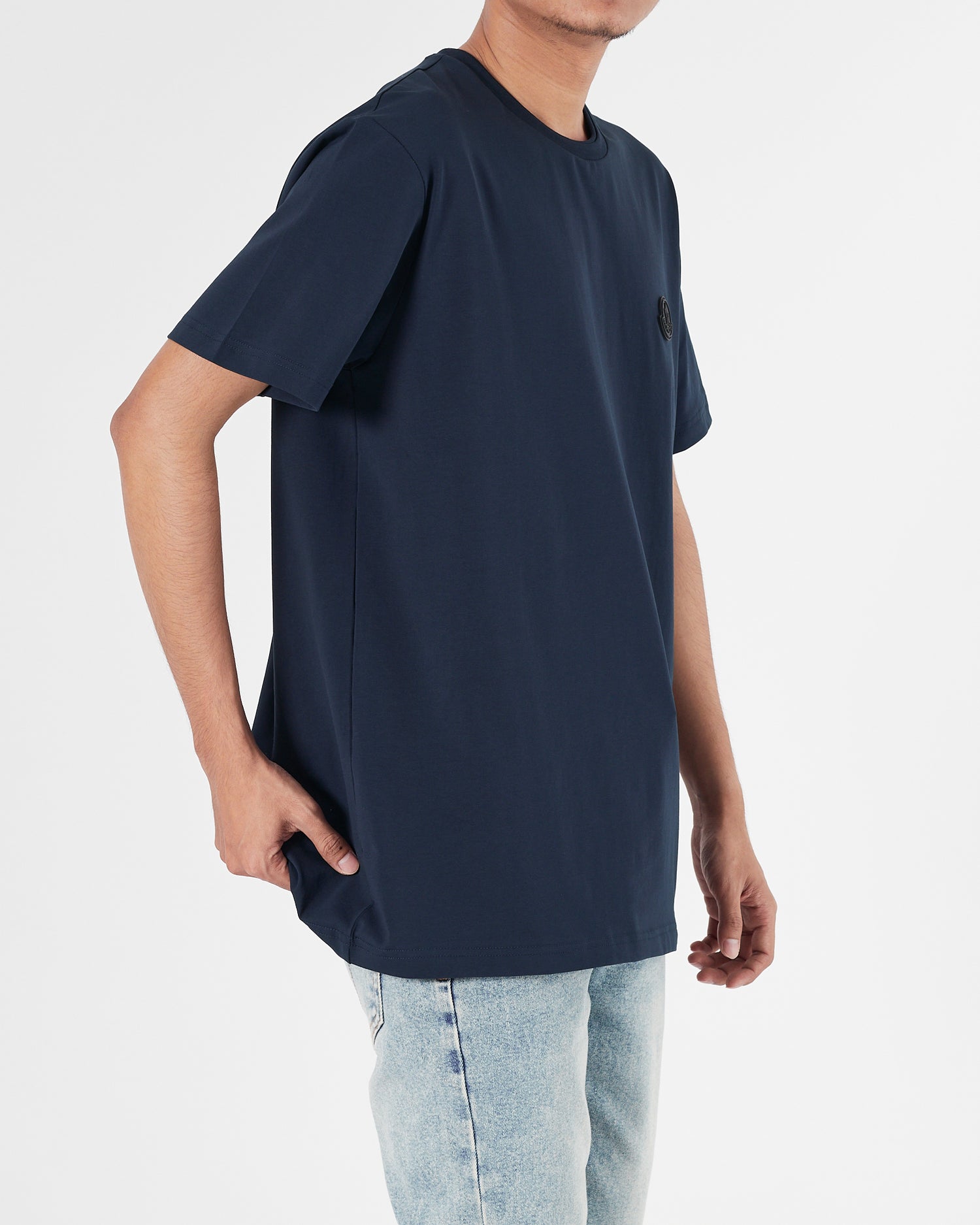 MON Plain Color Men Blue T-Shirt 14.90