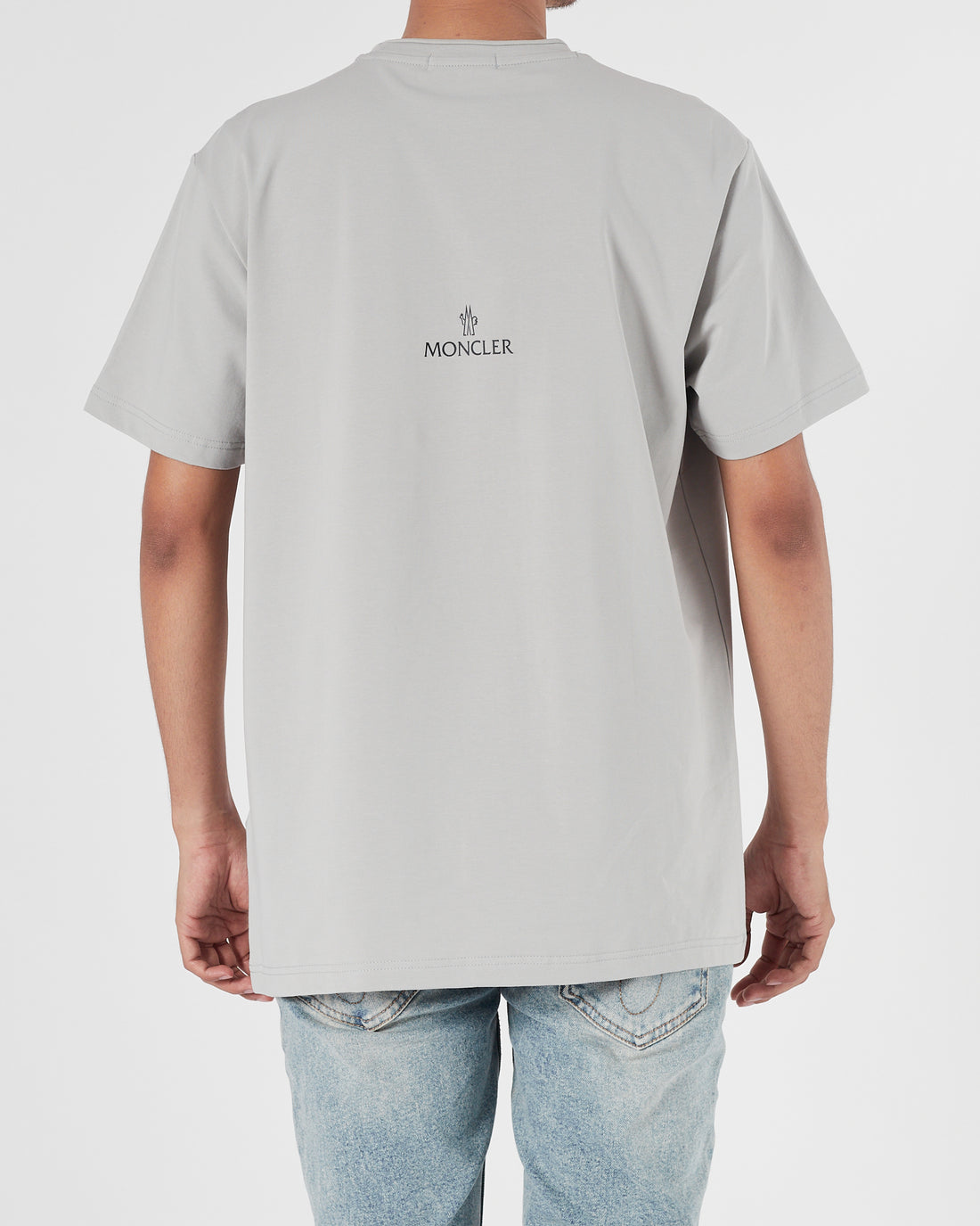 MON Plain Color Men Grey T-Shirt 14.90