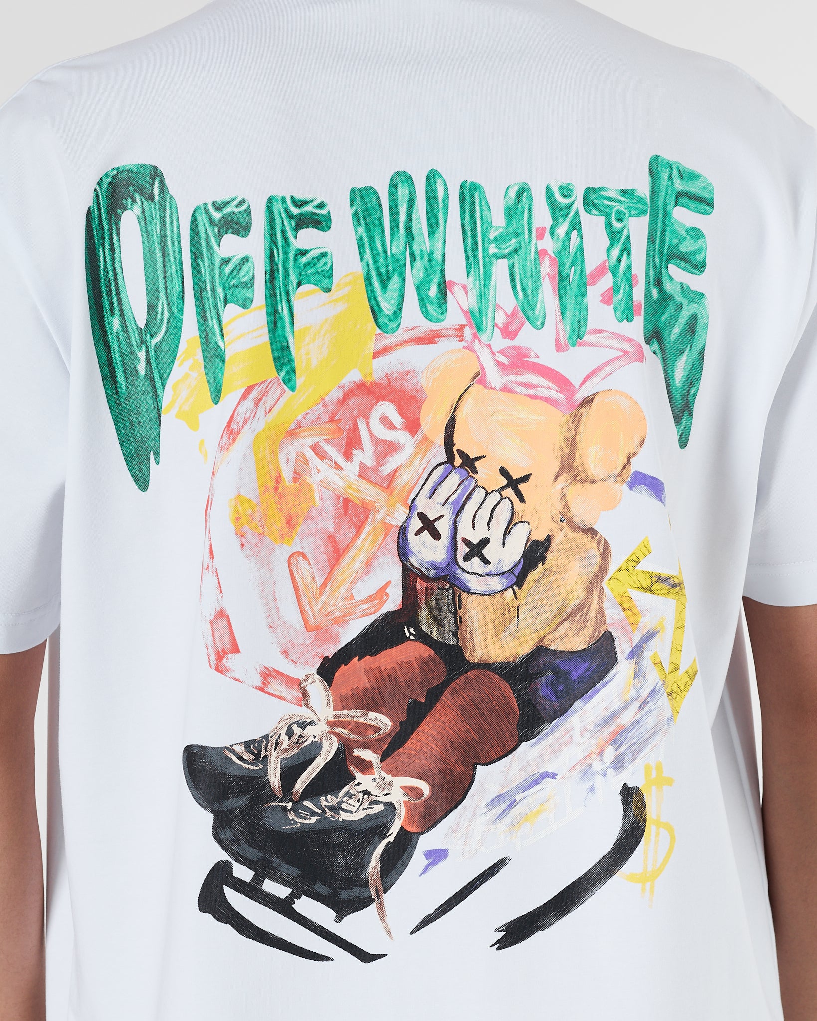 OW X Kaws Men White T-Shirt 15.90