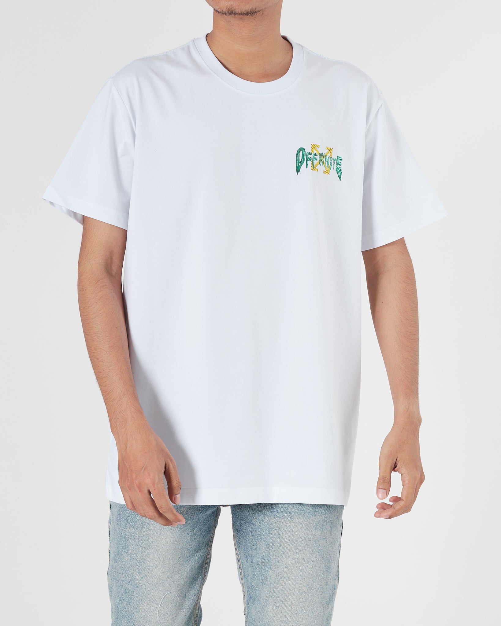 OW X Kaws Men White T-Shirt 15.90