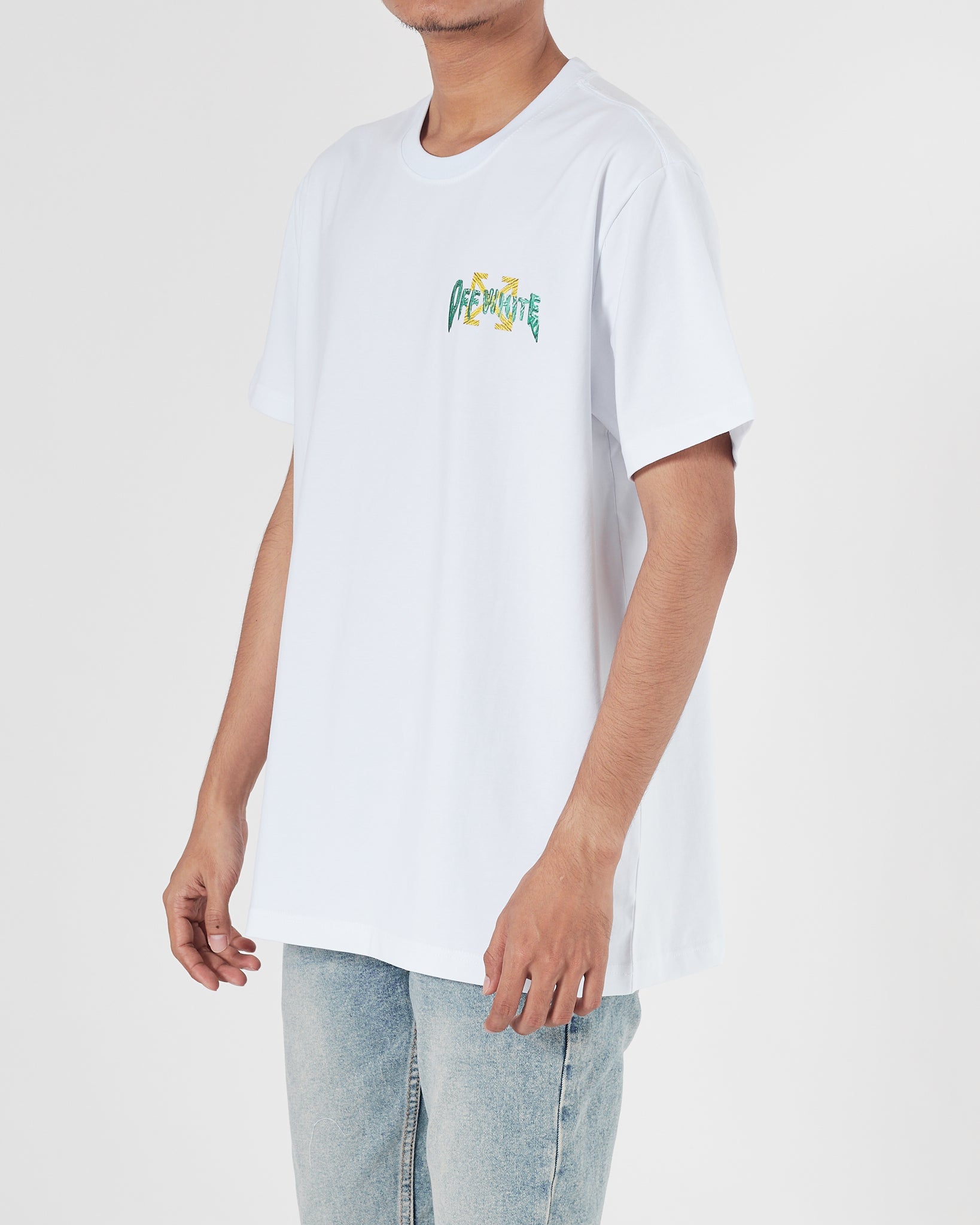 OW X Kaws Men White T-Shirt 15.90