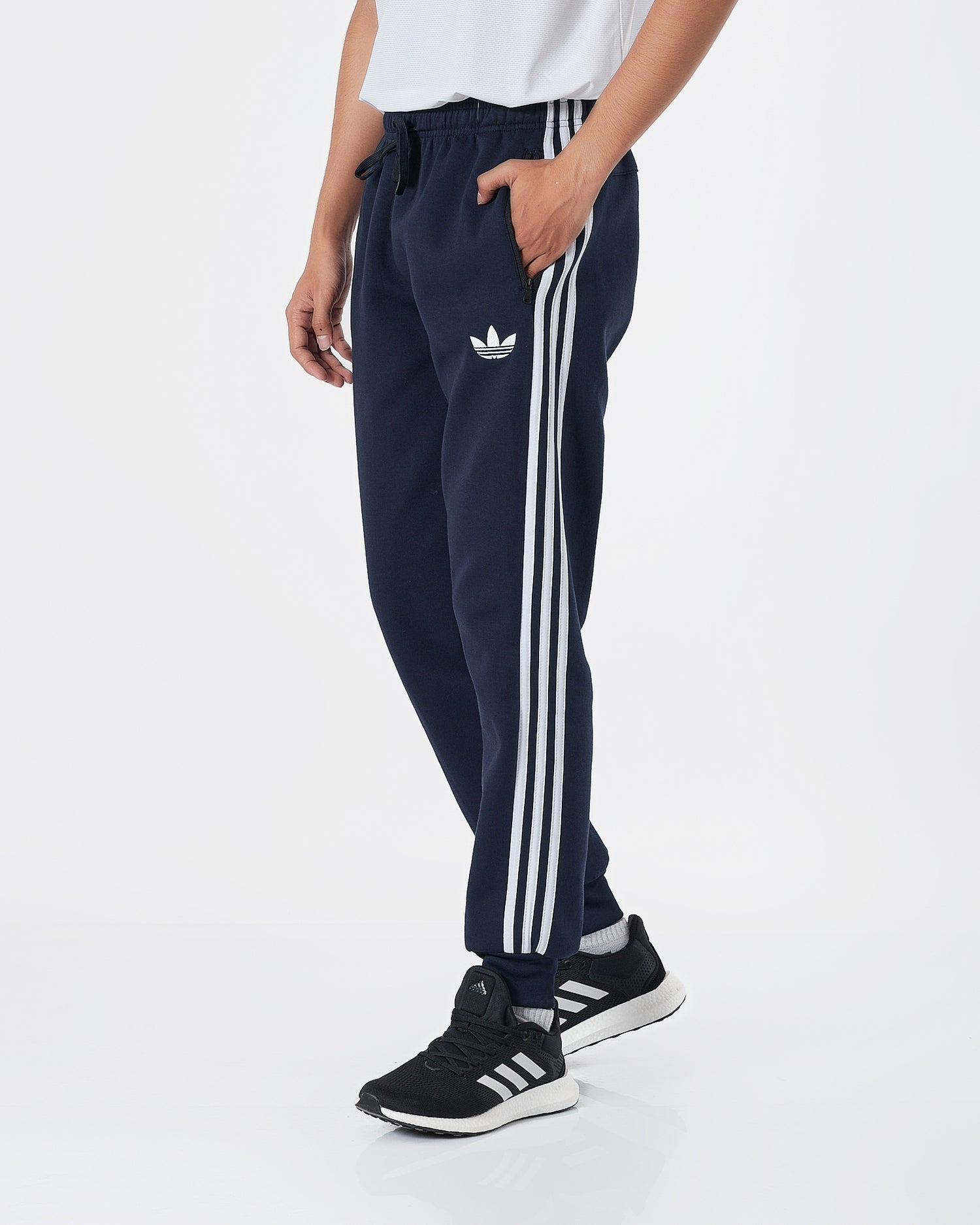 ADI Side Striped Men Dark Blue Joggers 15.90