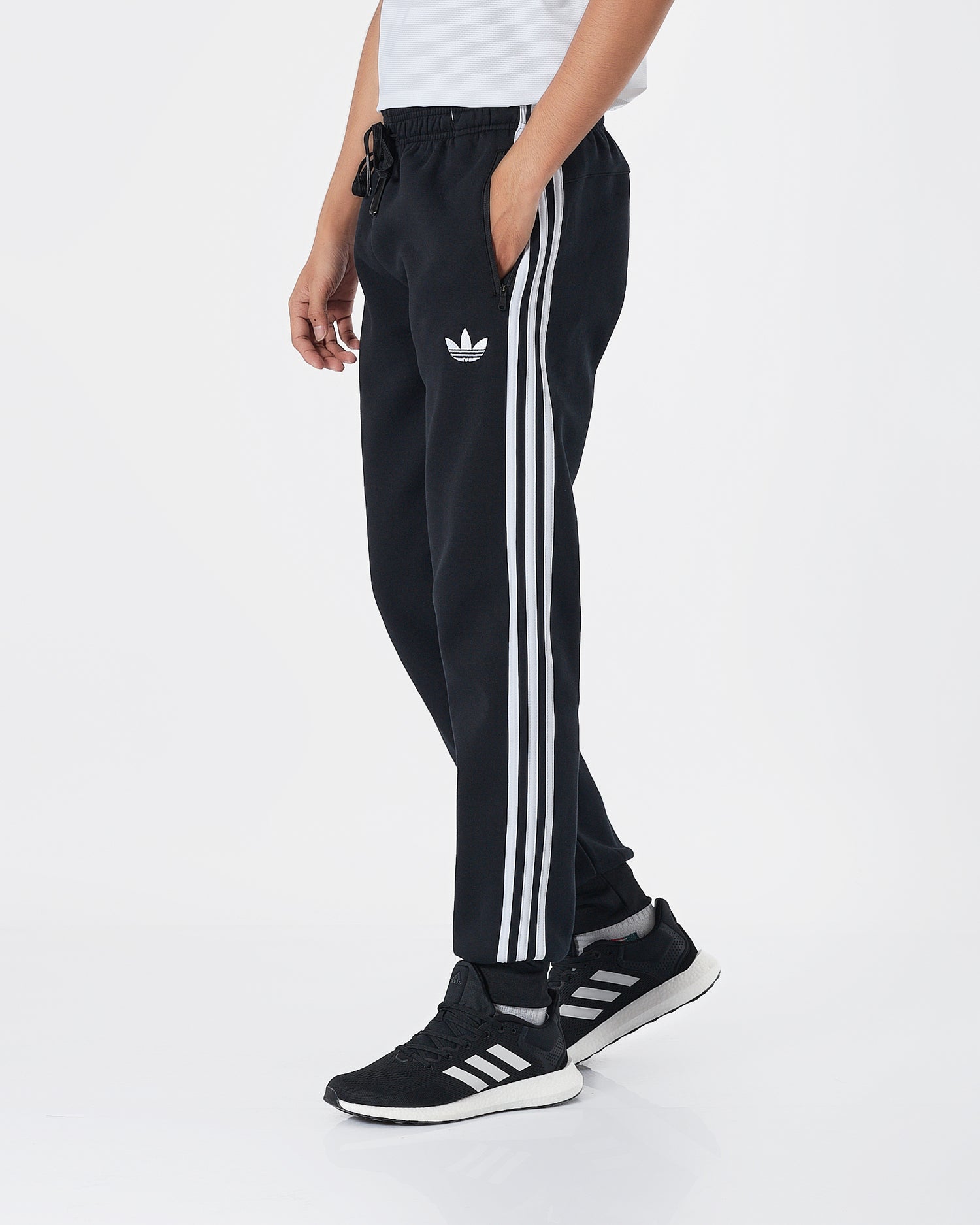 ADI Side Striped Men Black Joggers 15.90