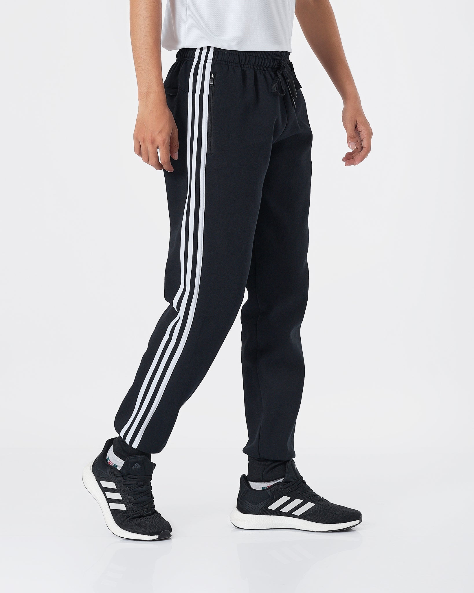 ADI Side Striped Men Black Joggers 15.90