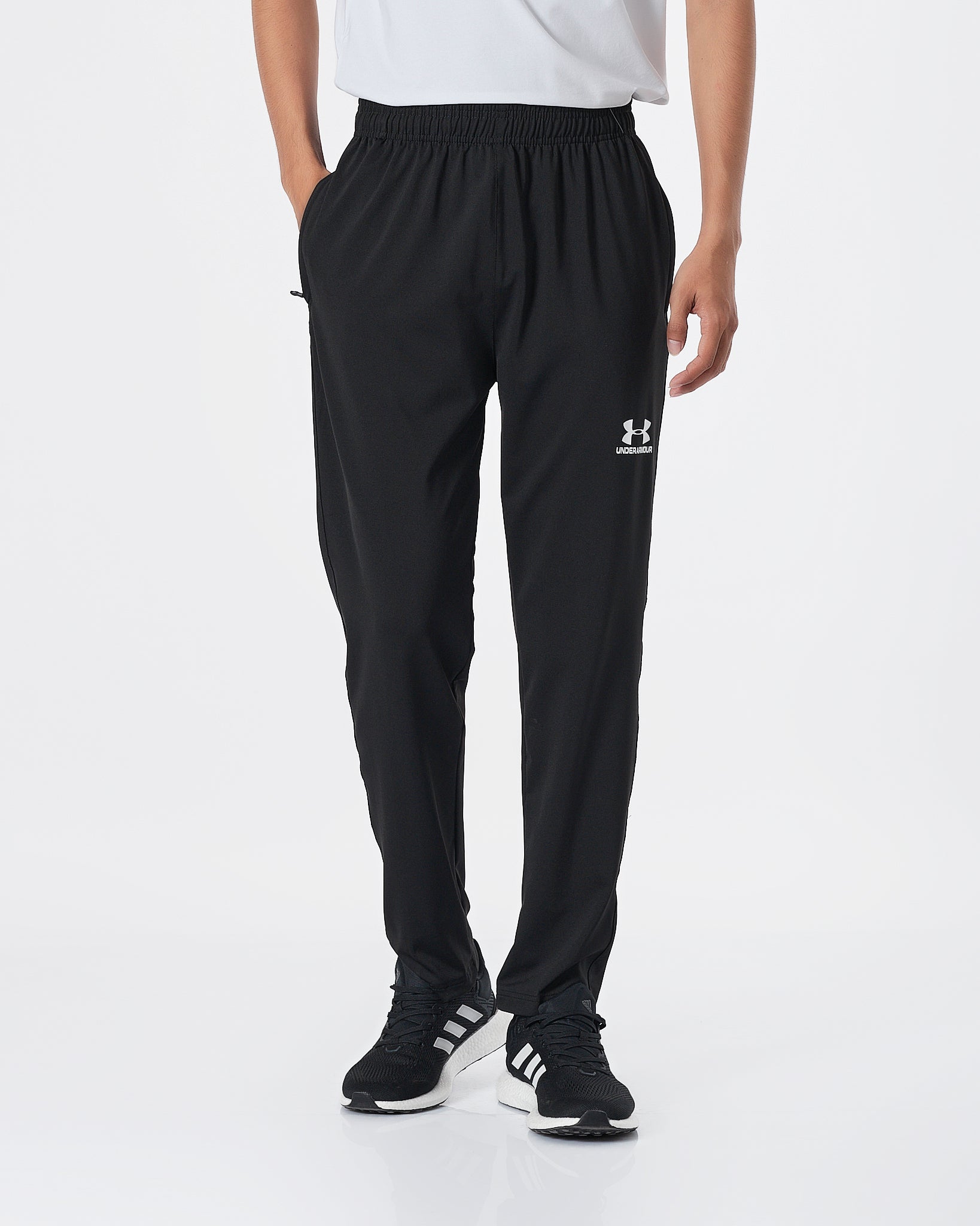 UA Logo Printed Men Black Track Pants 15.90