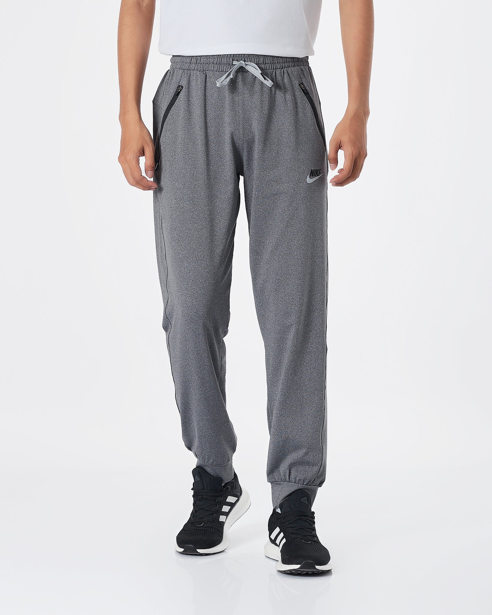 NIK Swooh Logo Printed Men Grey Track Pants 15.90