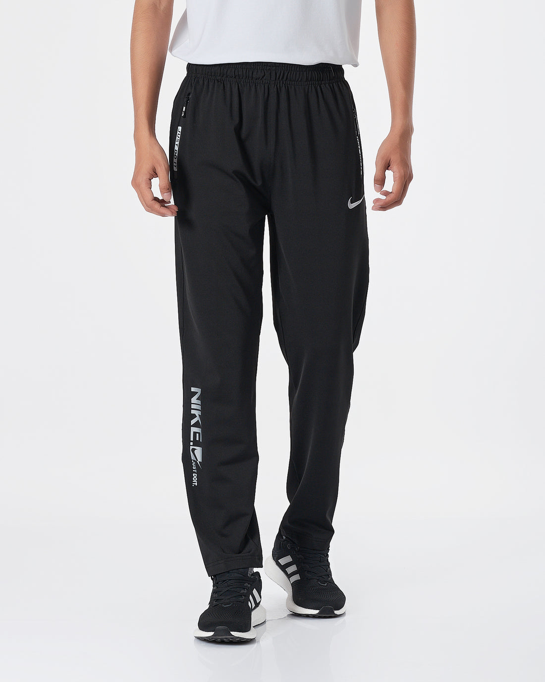 NIK Logo Vertical Men Black Track Pants 16.90