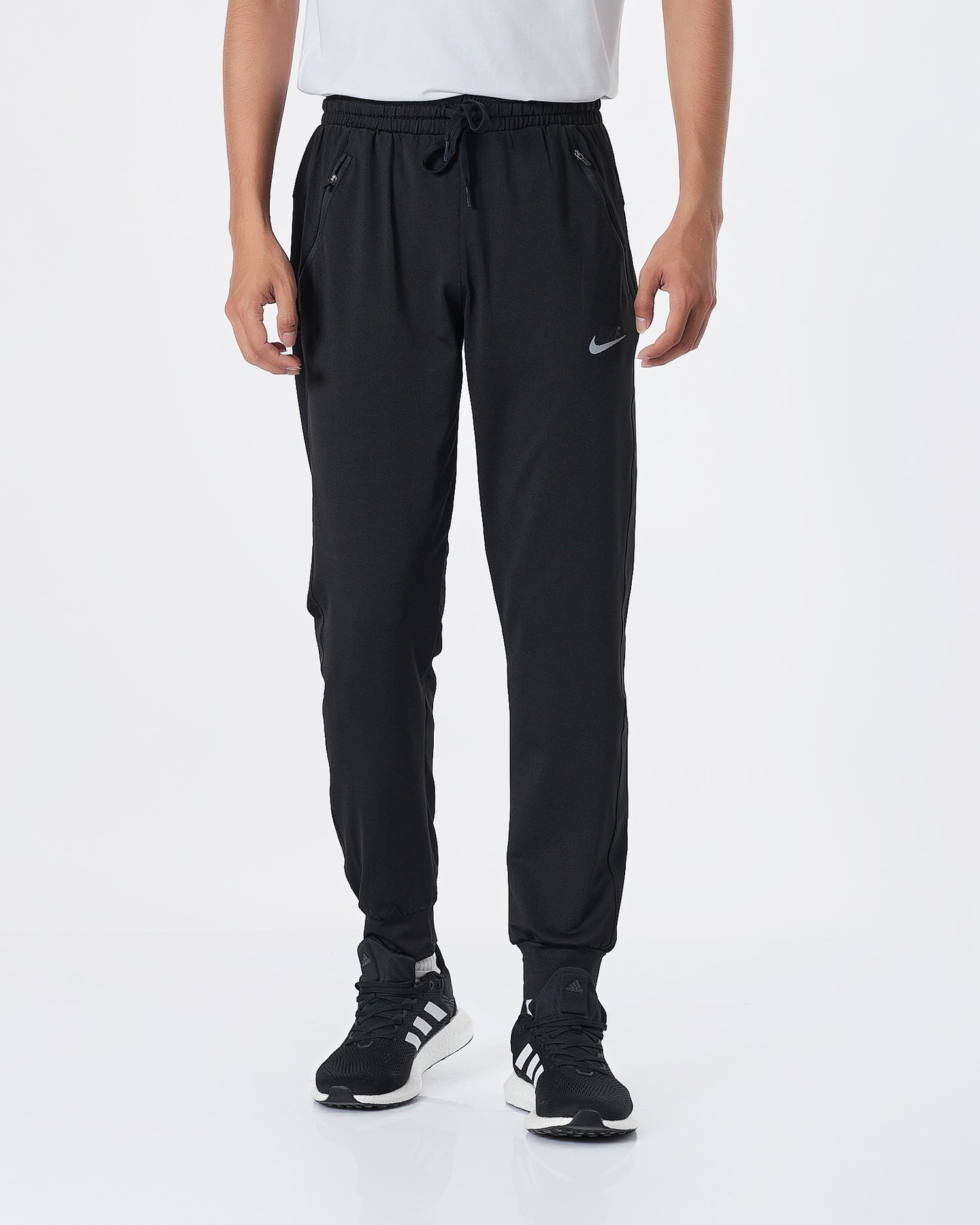 NIK Swooh Logo Printed Men Black Track Pants 15.90