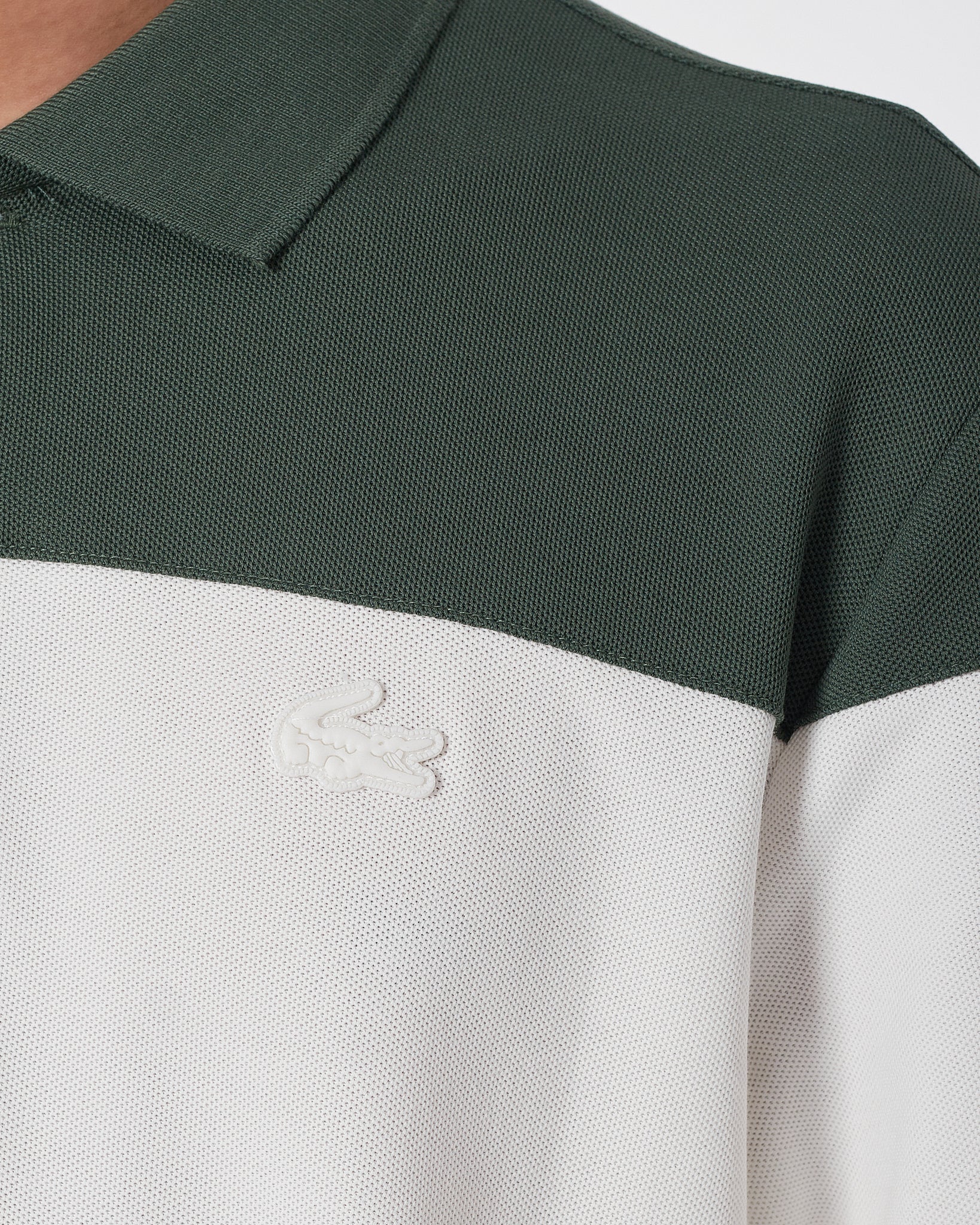 LAC Color Block Men Green White  Polo Shirt 20.90