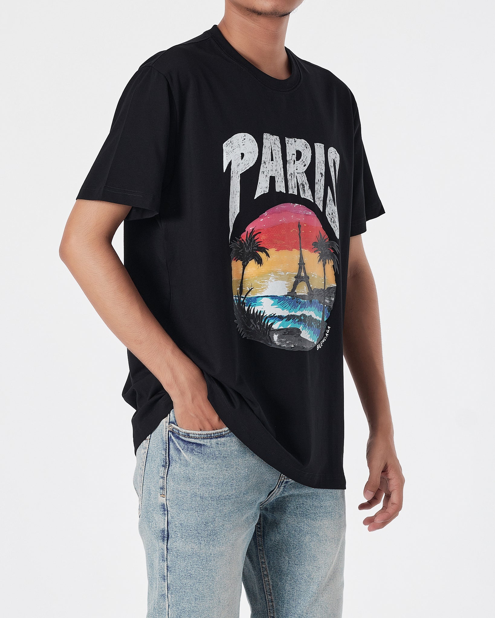 BAL Paris Men Black T-Shirt 15.90