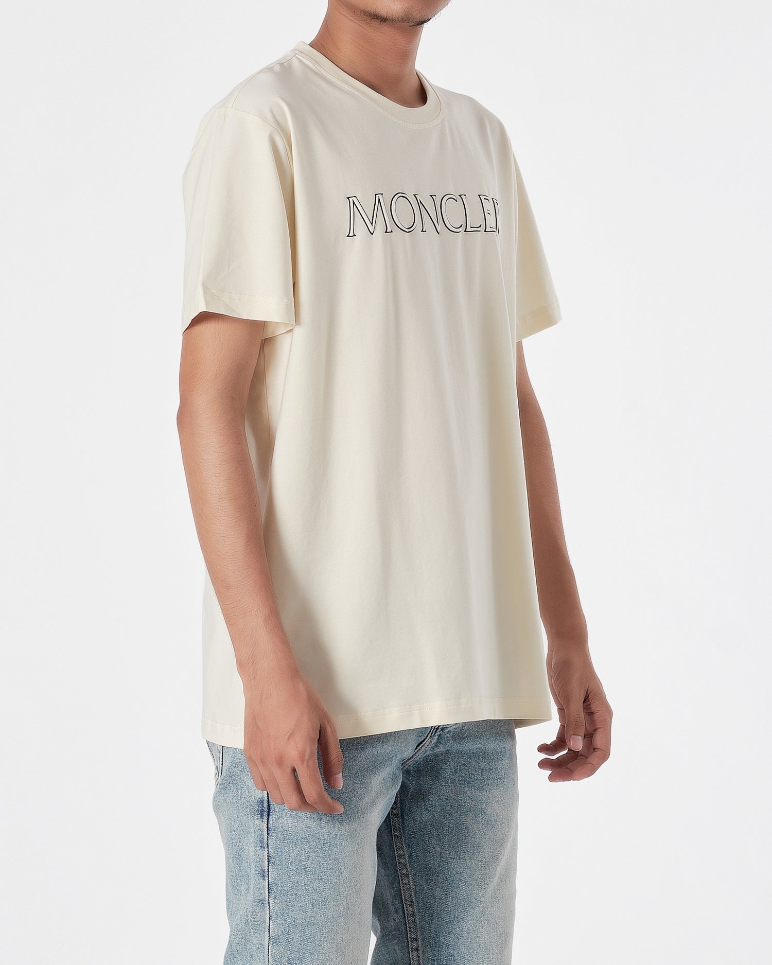 MON Logo Printed Men Yellow T-Shirt 16.90