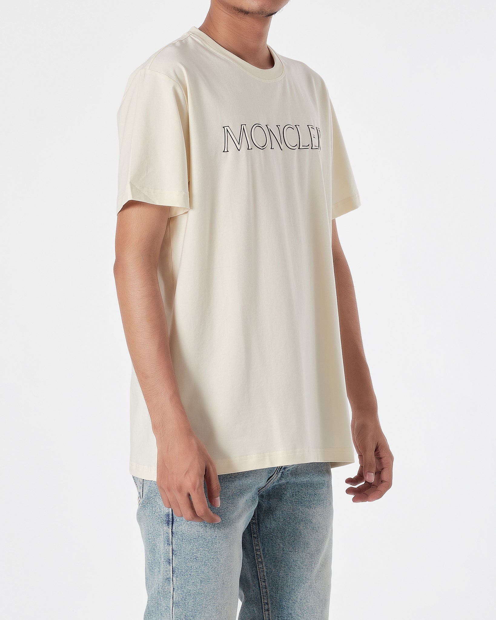 MON Logo Printed Men Yellow T-Shirt 16.90