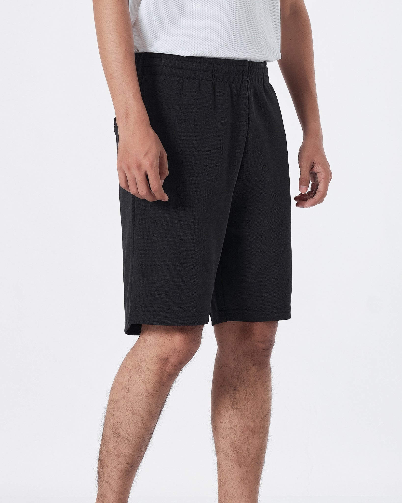 STU Logo Embroidered Men Black Short Pants 17.90