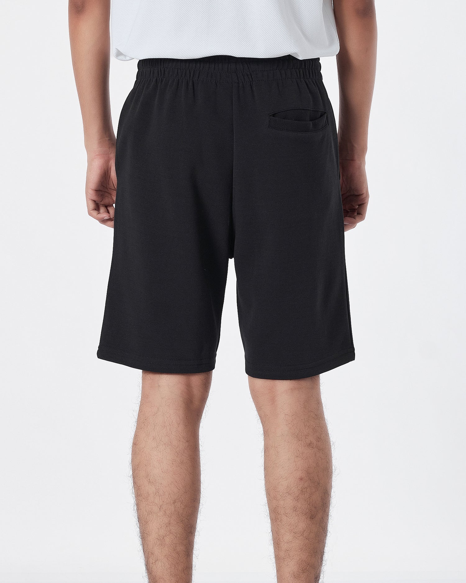 STU Logo Embroidered Men Black Short Pants 17.90