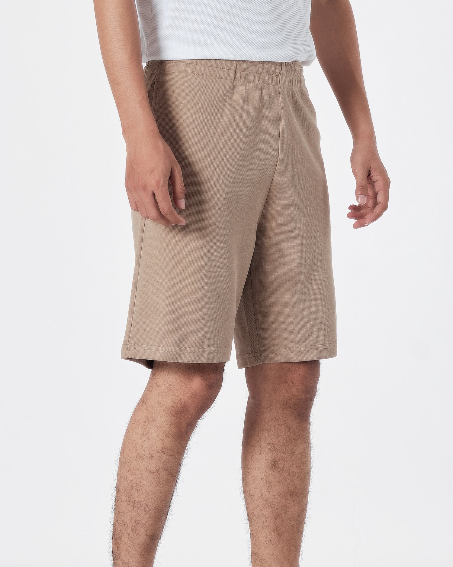 STU Logo Embroidered Men Brown Short Pants 17.90