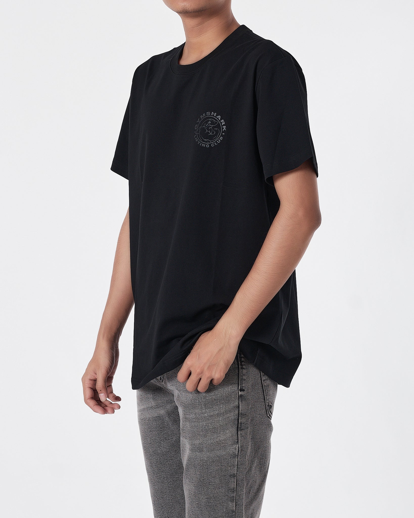 GS Logo Printed Men Black T-Shirt 15.90